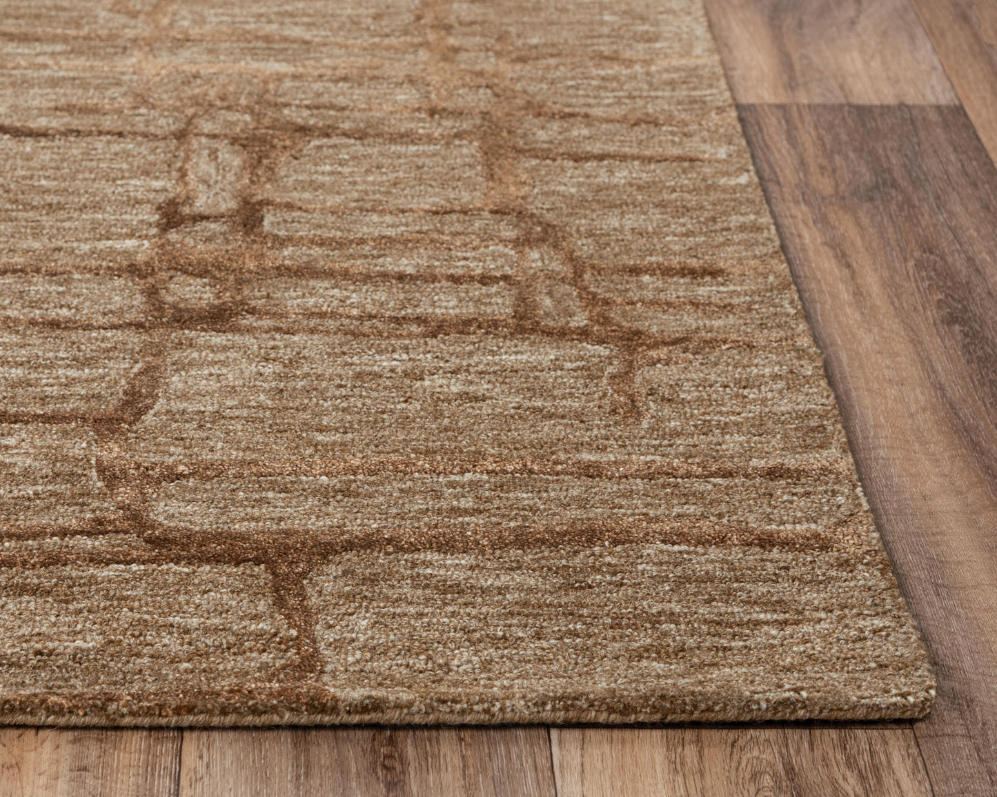 Becker BKR105 Brown Hand-Tufted Rug - Rizzy