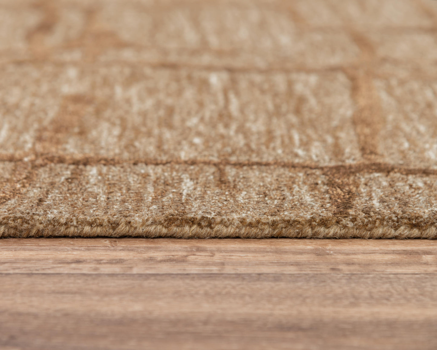 Becker BKR105 Brown Hand-Tufted Rug - Rizzy