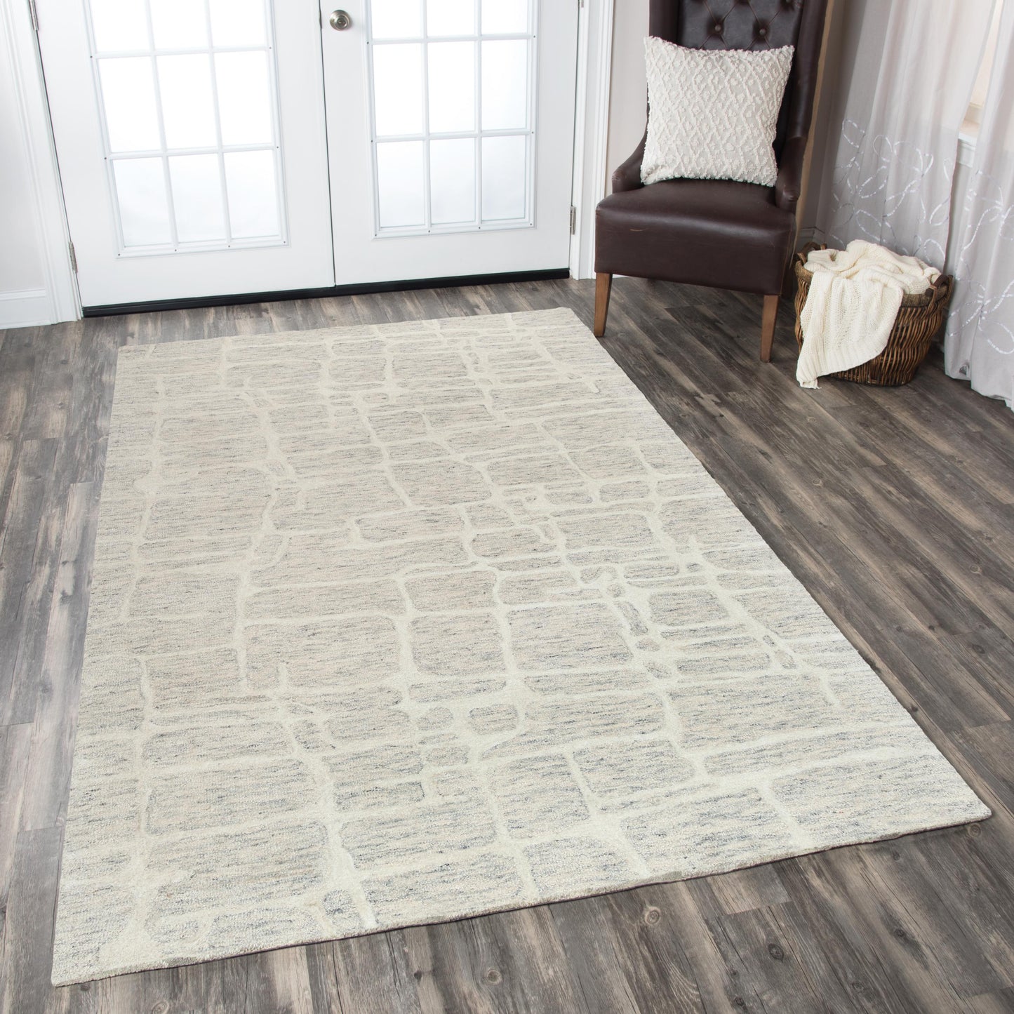 Becker BKR106 Ivory Hand-Tufted Rug - Rizzy