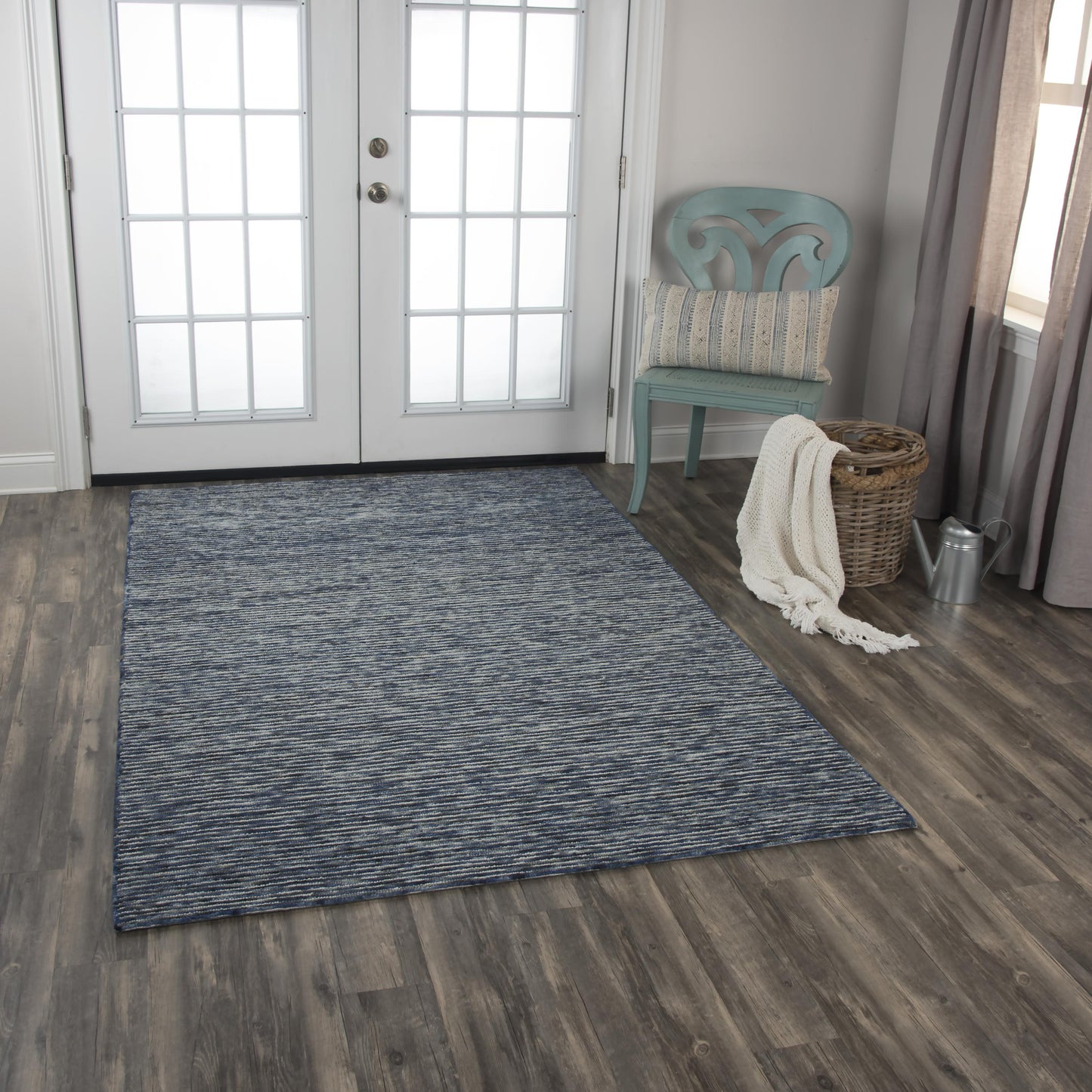 Berkshire BKS101 Blue Hand-Tufted Rug - Rizzy