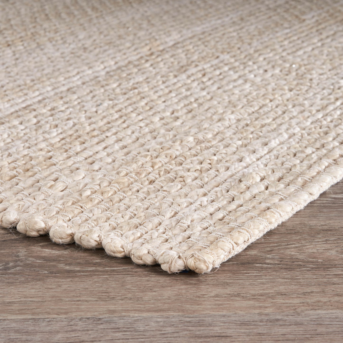 Bleached Naturals-81431 Farmhouse Hand-Woven Ivory Cotton Indoor Area Rug - LR Home