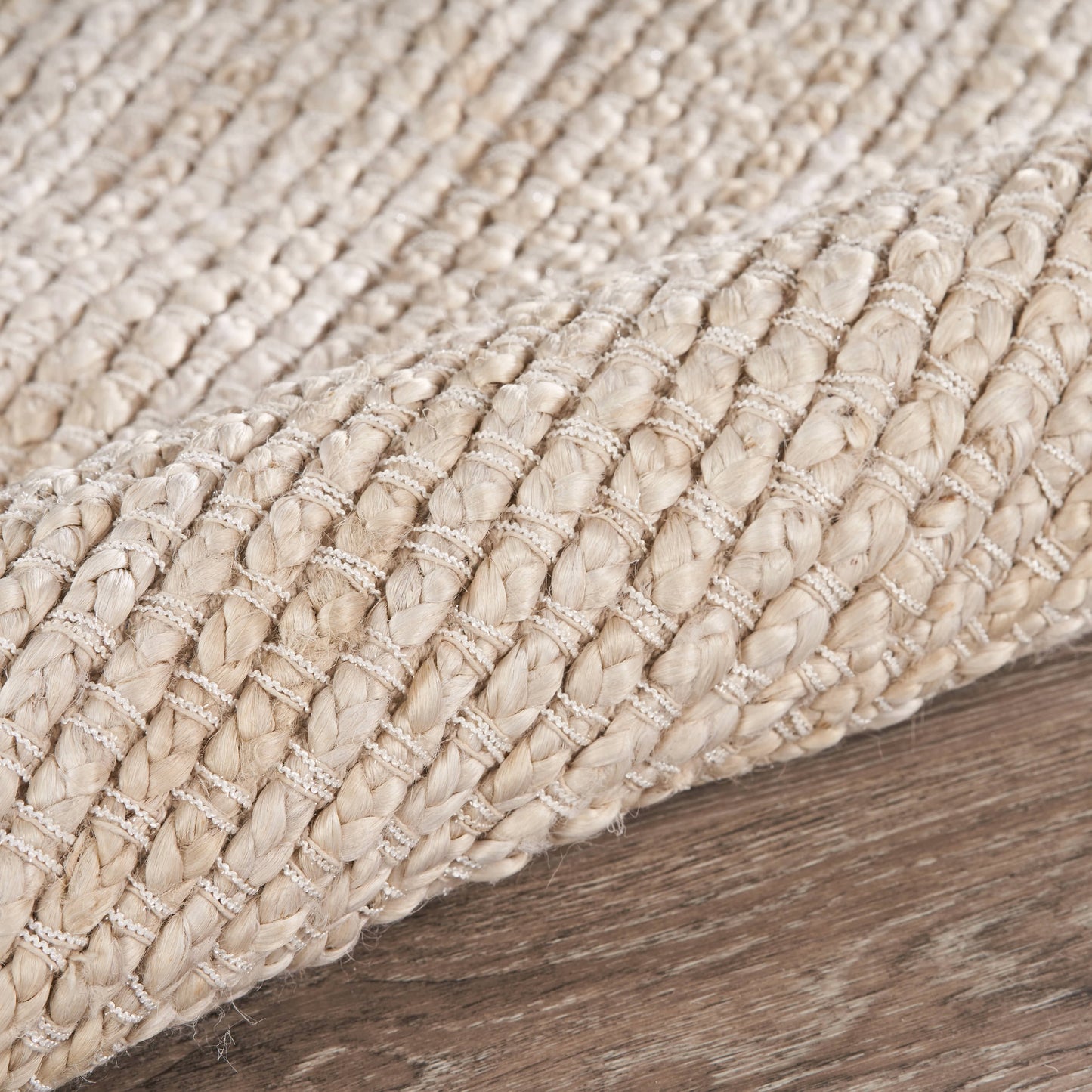 Bleached Naturals-81431 Farmhouse Hand-Woven Ivory Cotton Indoor Area Rug - LR Home
