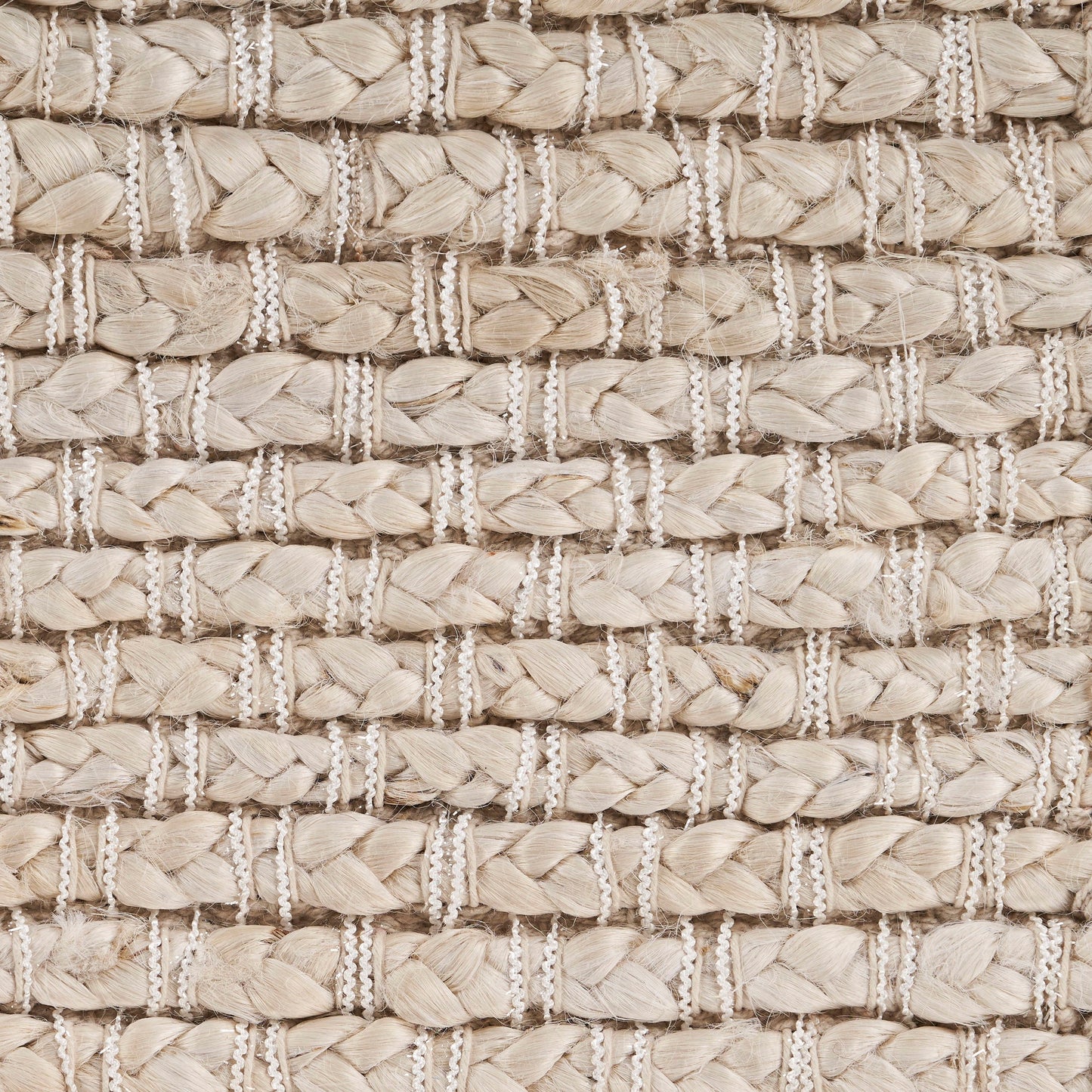 Bleached Naturals-81431 Farmhouse Hand-Woven Ivory Cotton Indoor Area Rug - LR Home