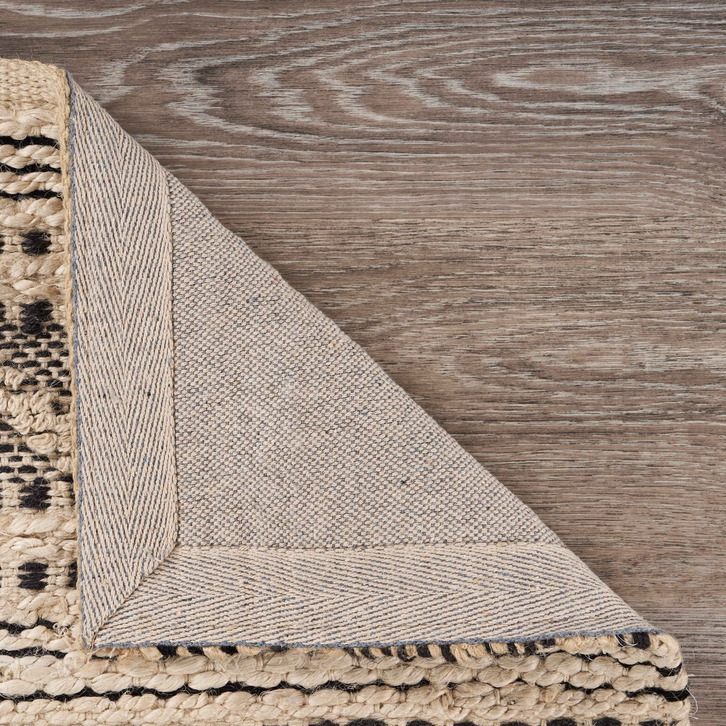 Bleached Naturals-81432 Farmhouse Hand-Woven Charcoal/Pink Cotton Indoor Area Rug - LR Home