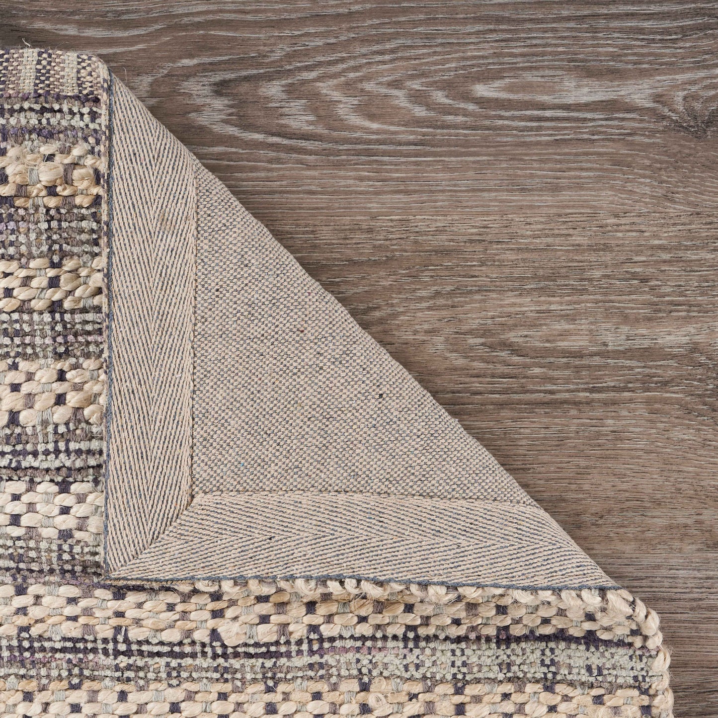 Bleached Naturals-81435 Farmhouse Hand-Woven Gray/Ivory Cotton Indoor Area Rug - LR Home