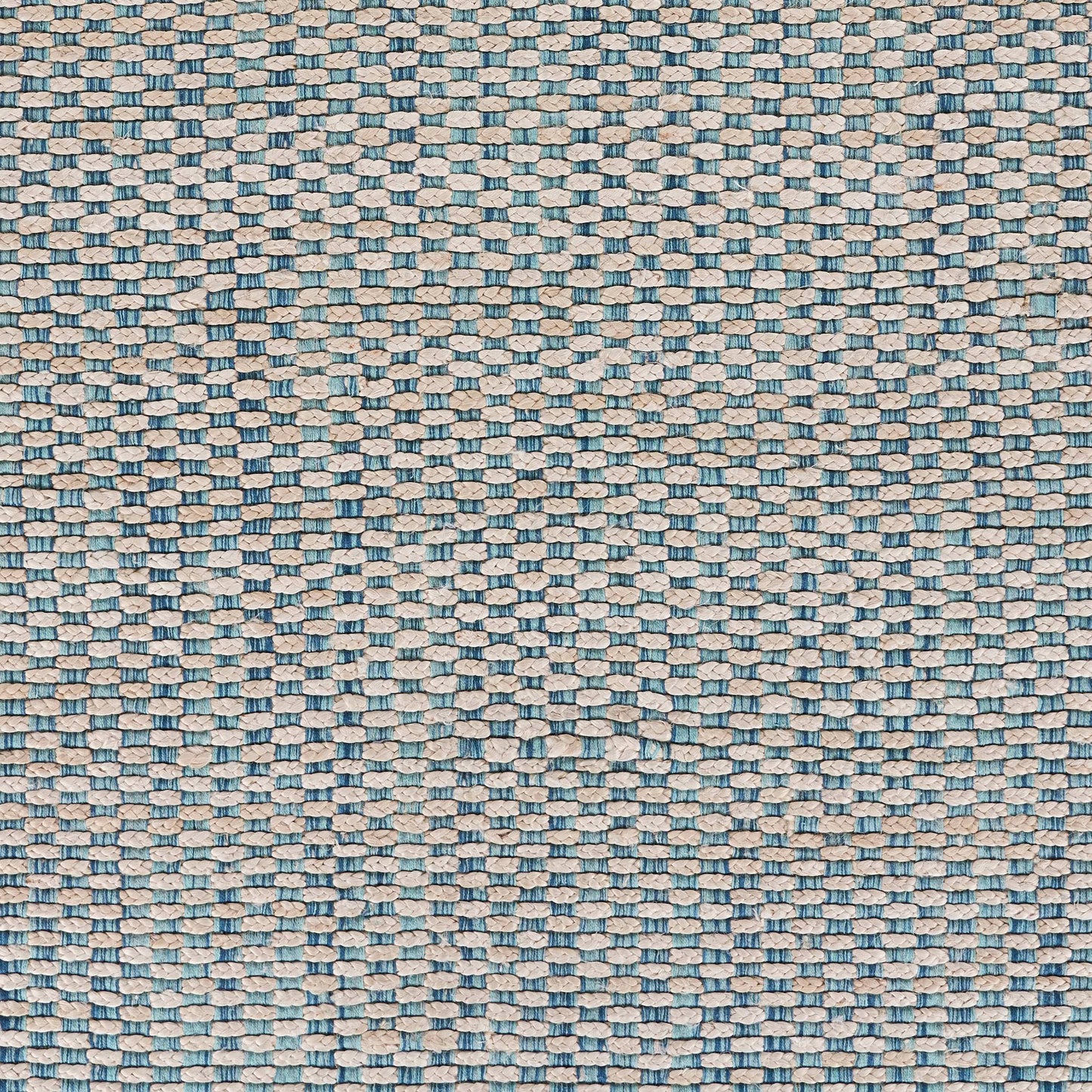 Bleached Naturals-81436 Farmhouse Hand-Woven Blue/Ivory Cotton Indoor Area Rug - LR Home