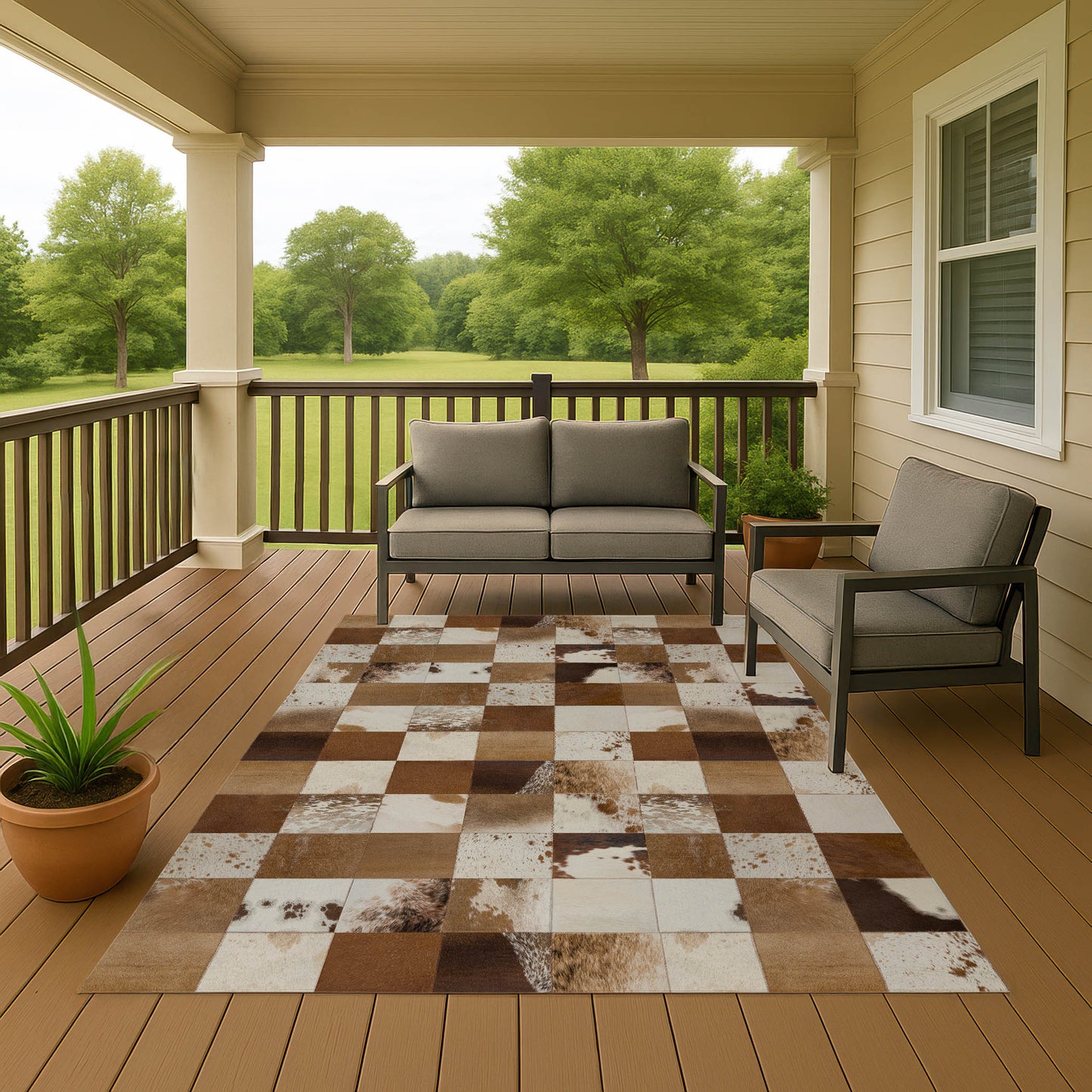 Machine Made Bozeman BM10 Brown - Dalyn Rugs