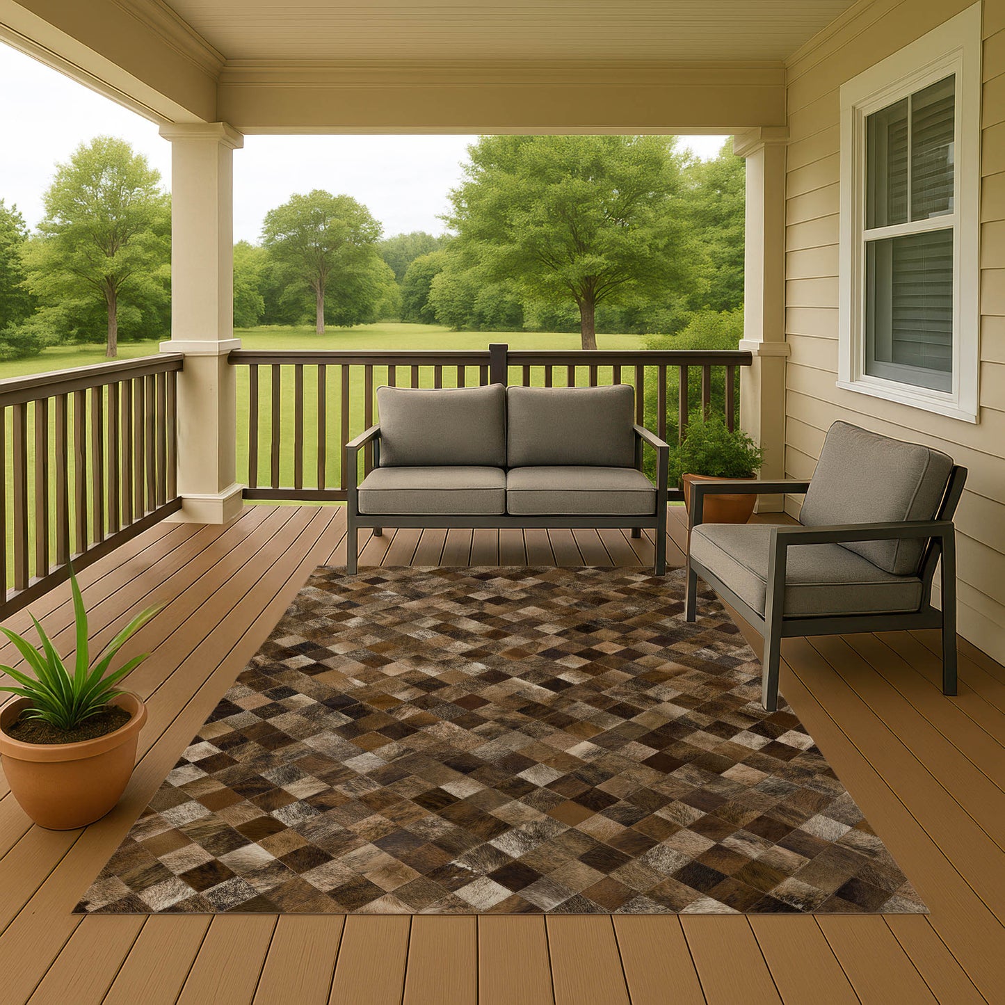 Machine Made Bozeman BM2 Brown - Dalyn Rugs