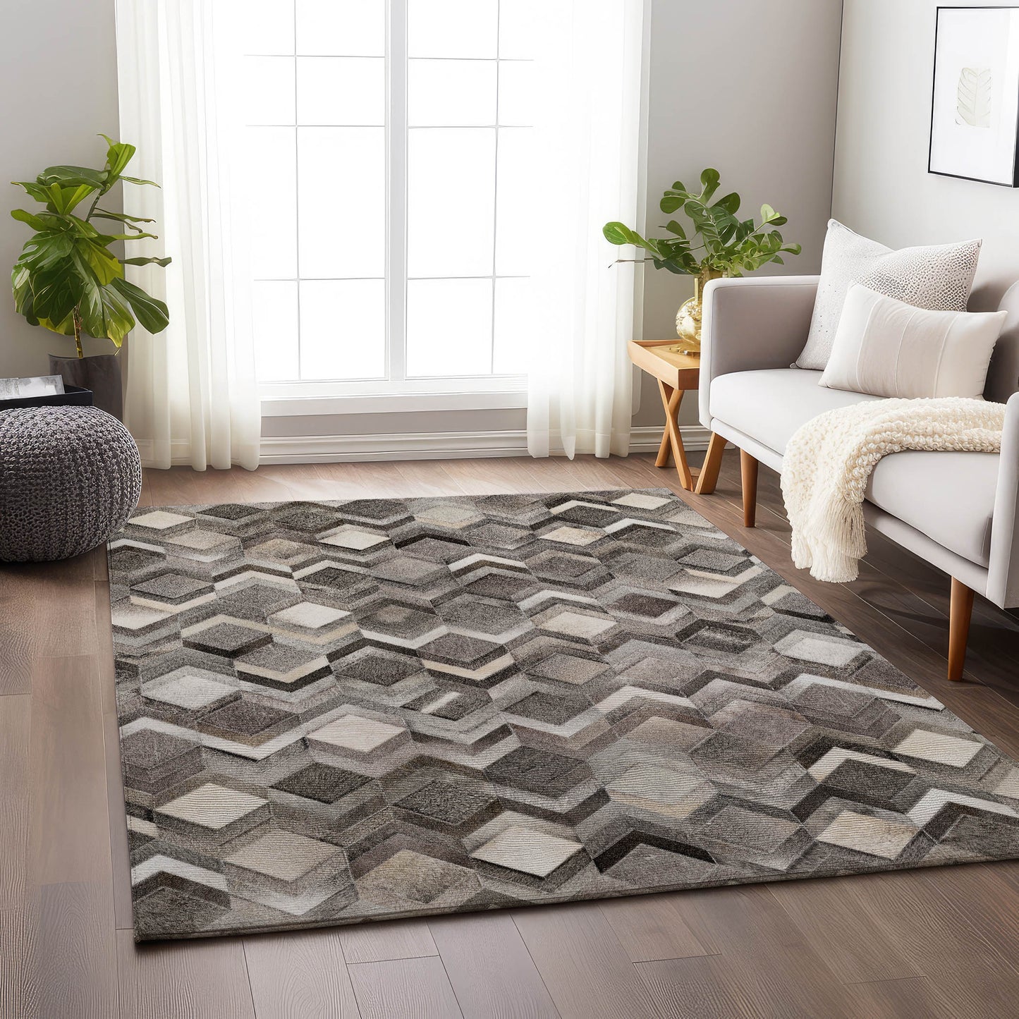 Machine Made Bozeman BM5 Gray - Dalyn Rugs