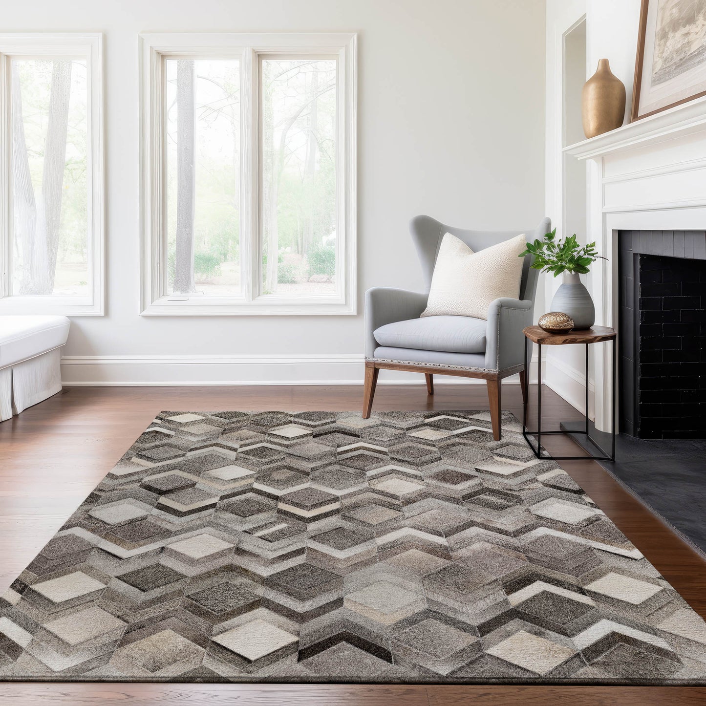 Machine Made Bozeman BM5 Gray - Dalyn Rugs