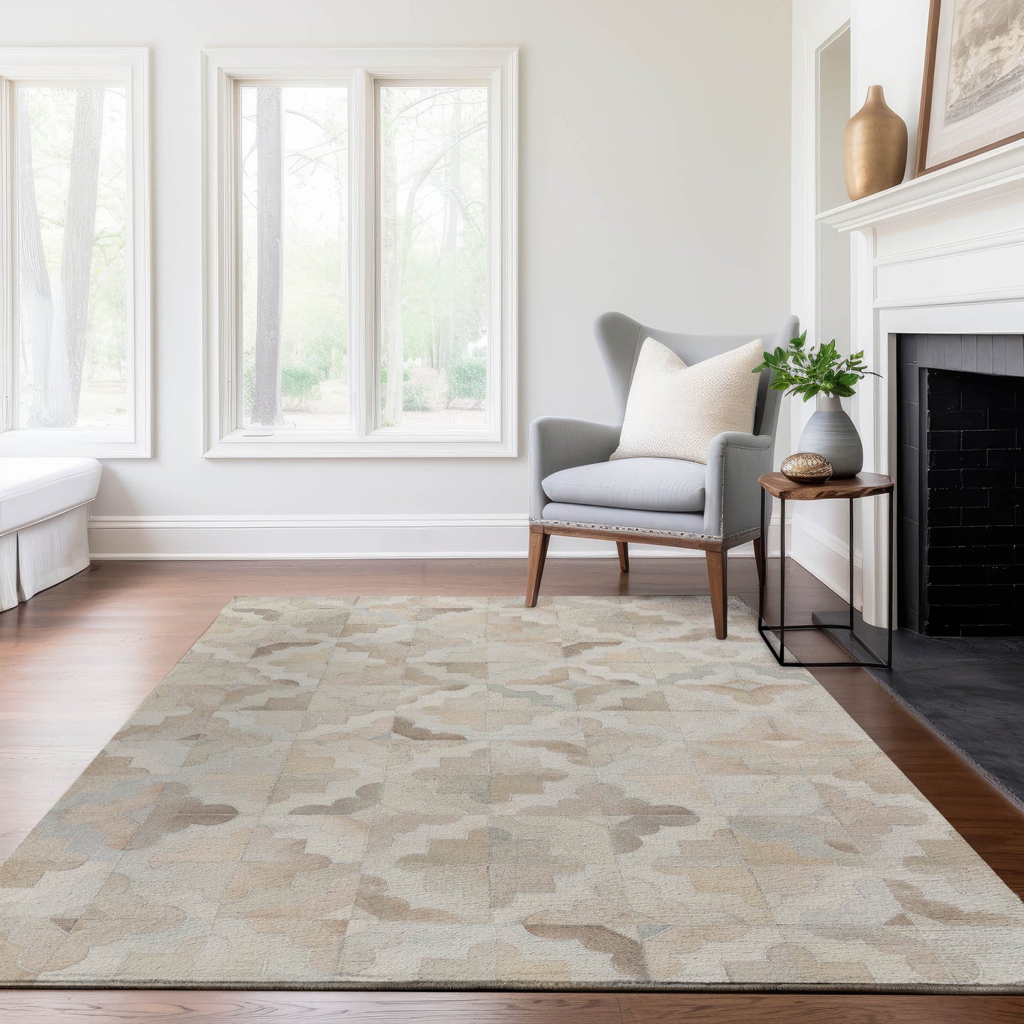 Machine Made Bozeman BM8 Linen - Dalyn Rugs