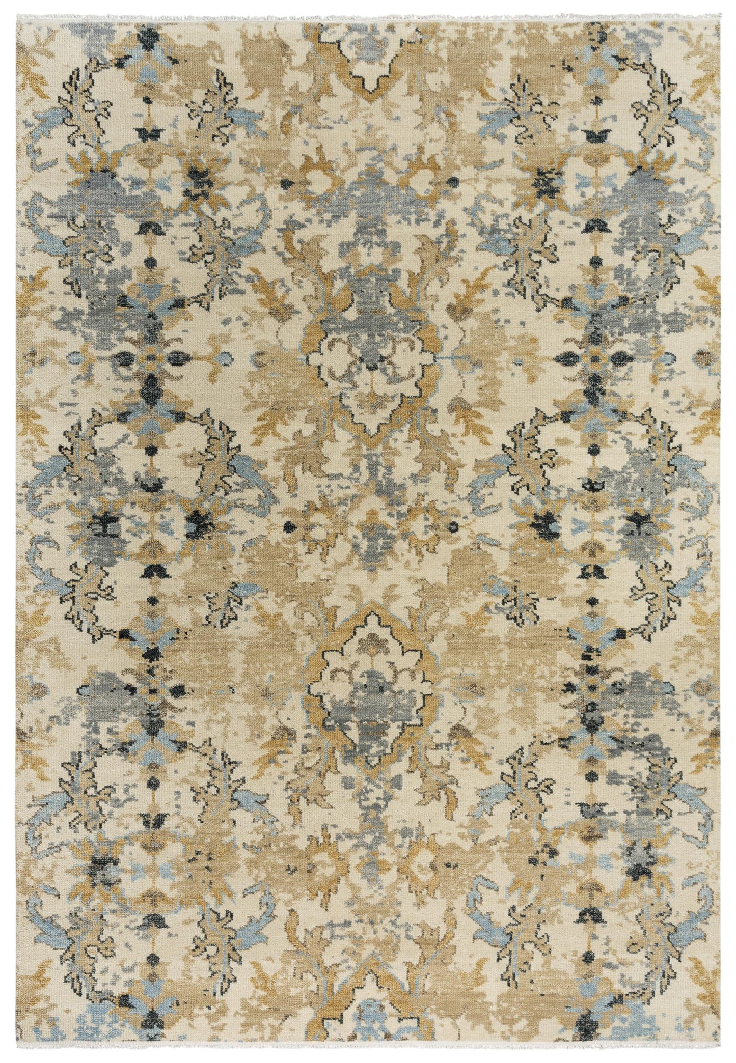 Belmont BMT955 Beige Hand Knotted Rug - Rizzy