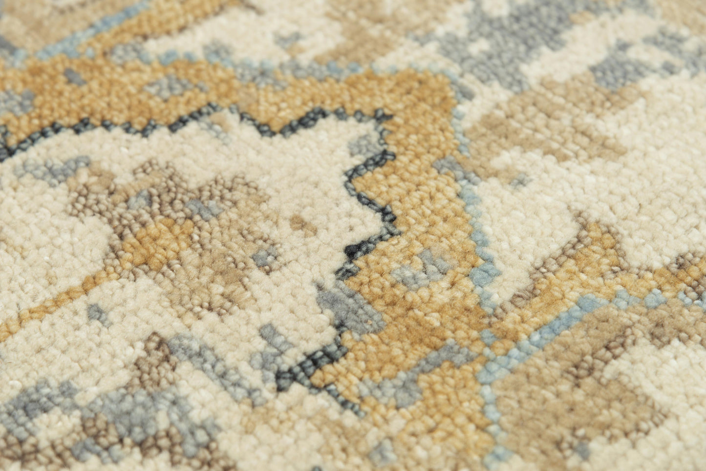 Belmont BMT955 Beige Hand Knotted Rug - Rizzy