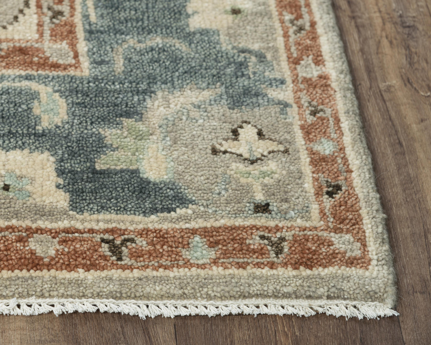 Belmont BMT956 Lt. Blue Hand Knotted Rug - Rizzy