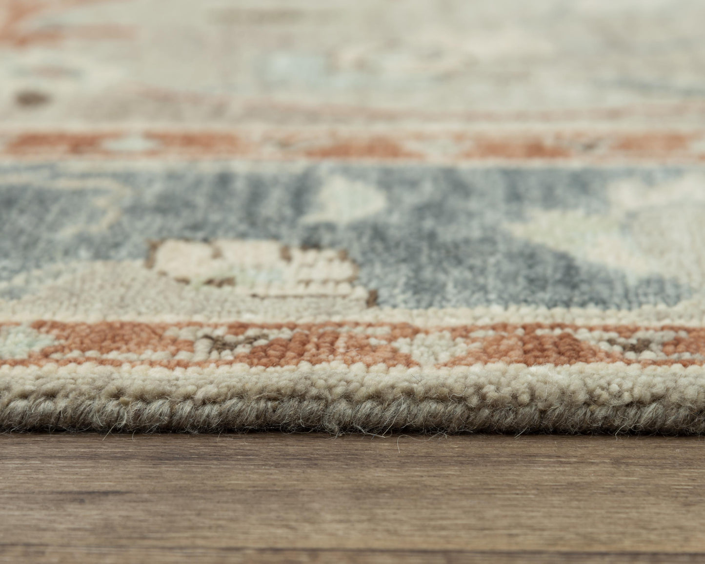 Belmont BMT956 Lt. Blue Hand Knotted Rug - Rizzy