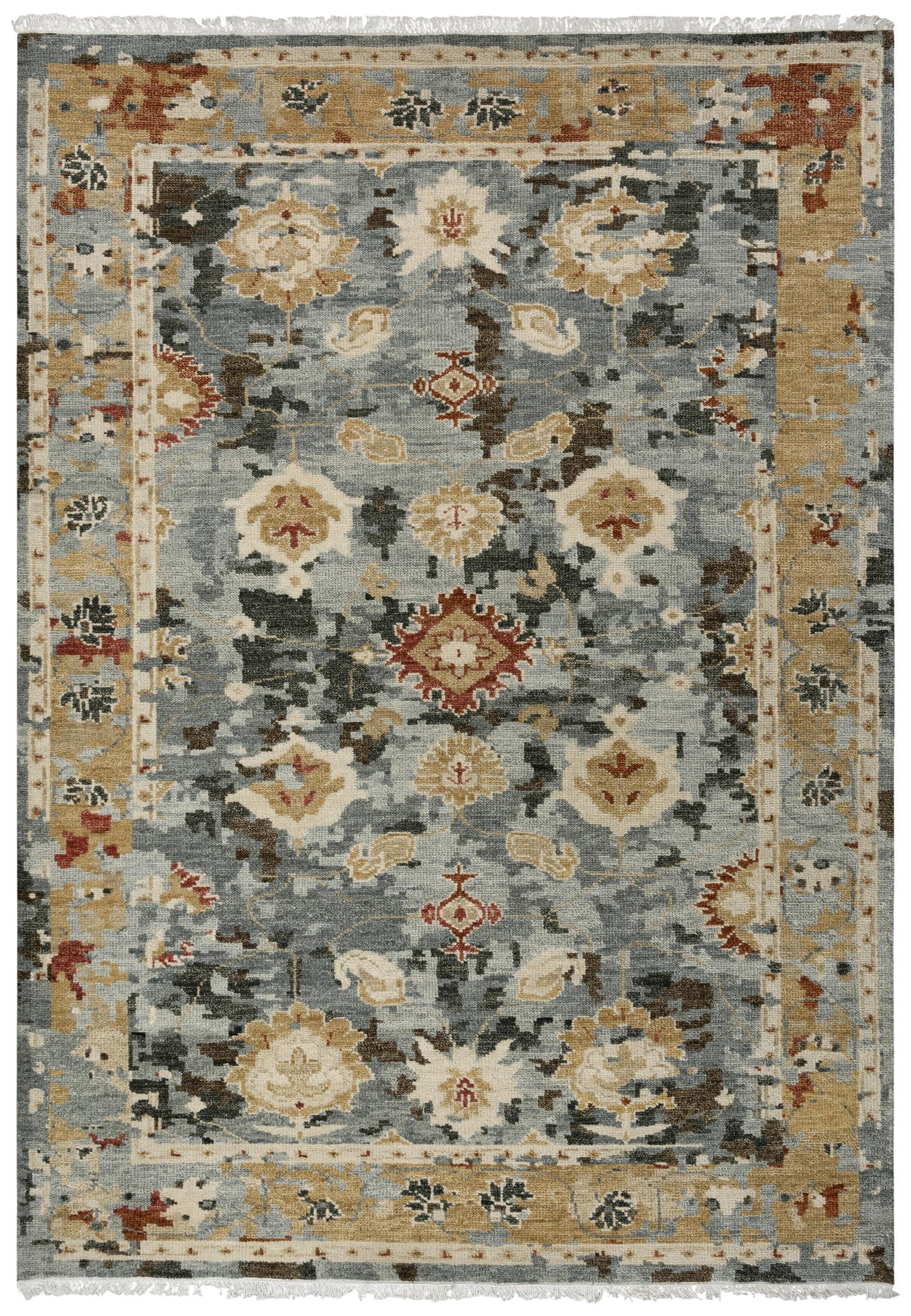 Belmont BMT957 Dk. Gray Hand Knotted Rug - Rizzy