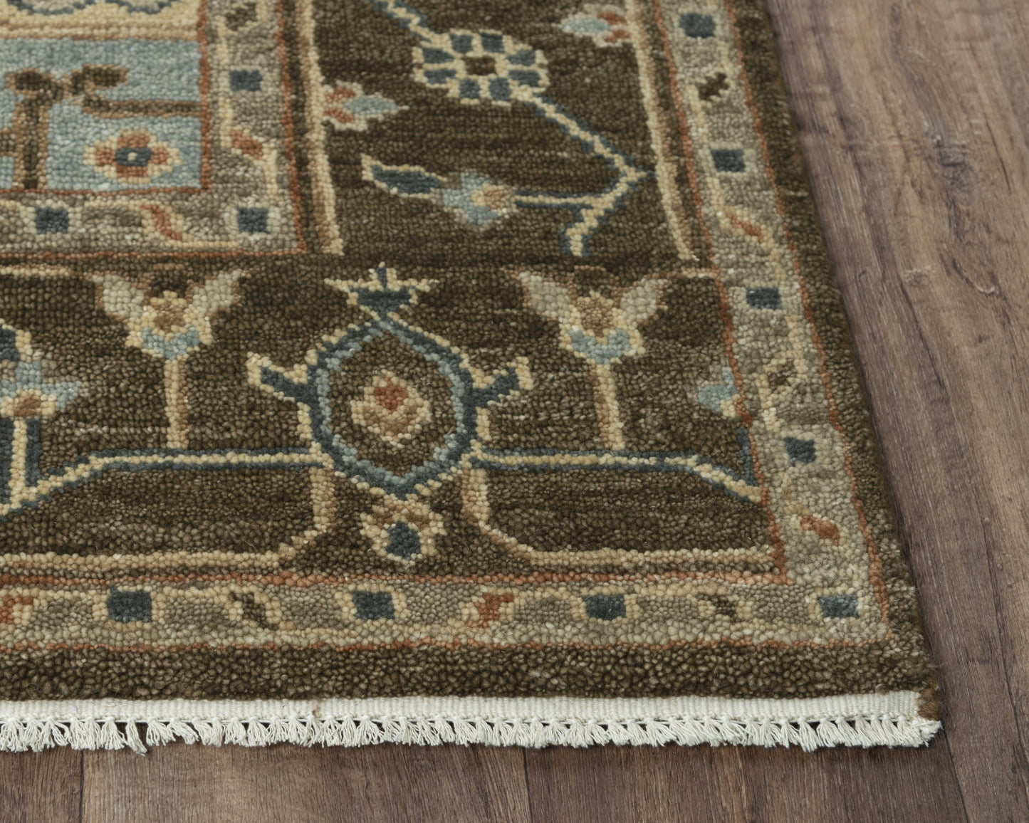 Belmont BMT958 Dk. Brown Hand Knotted Rug - Rizzy