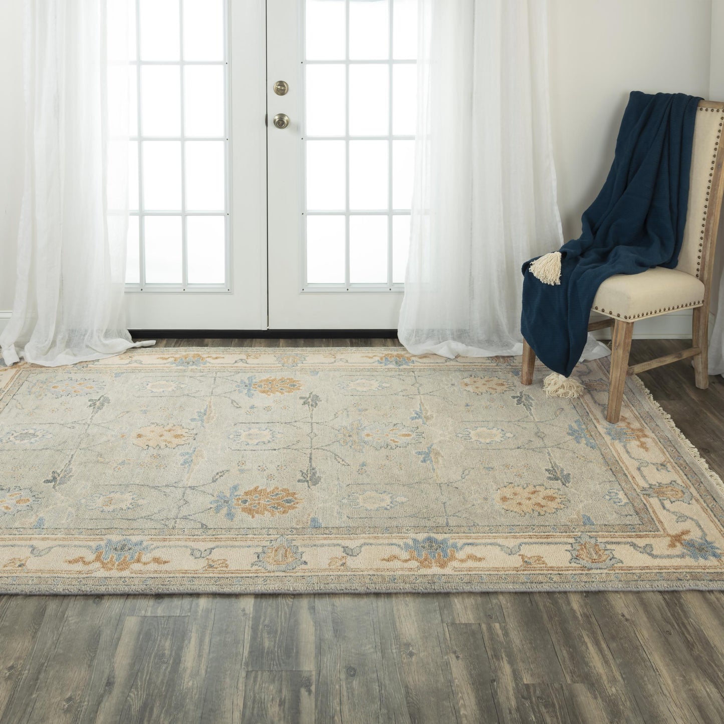 Belmont BMT959 Beige Hand Knotted Rug - Rizzy