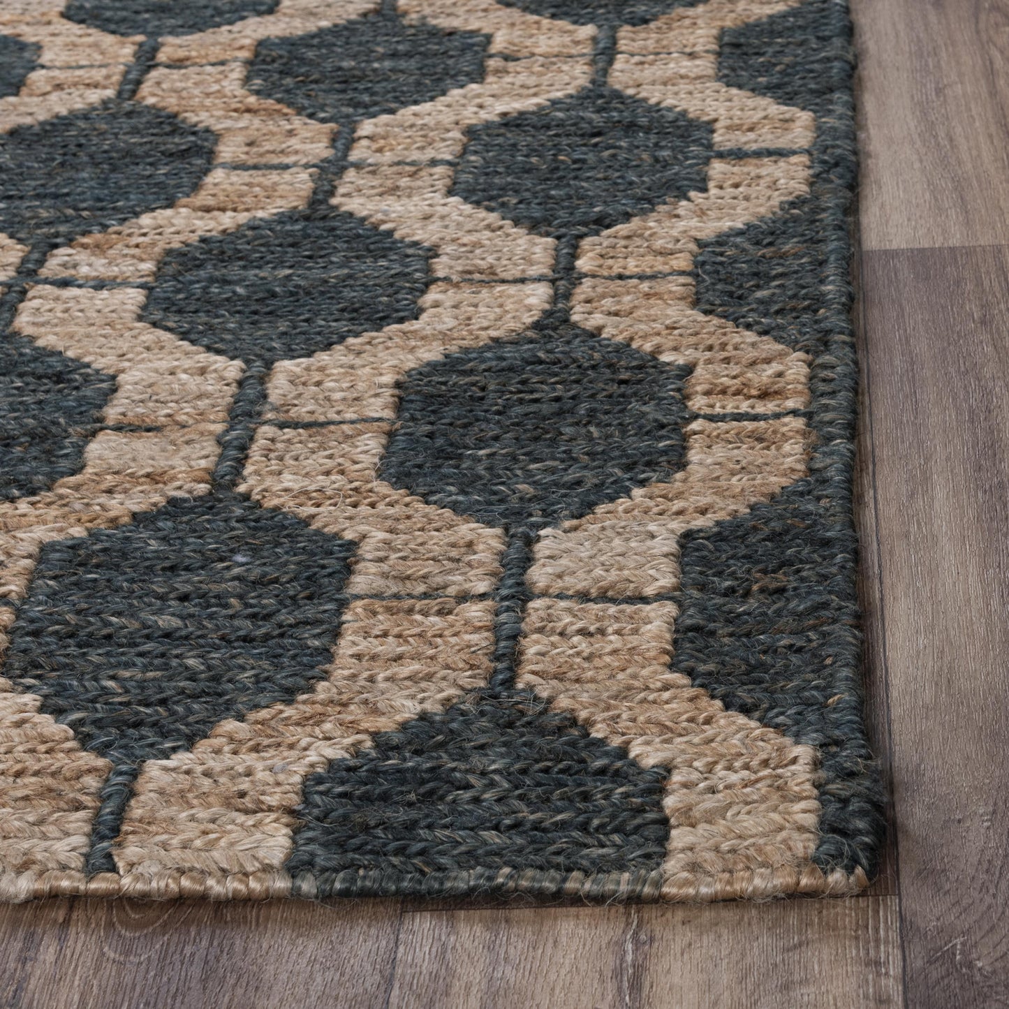 Bengal BNL940 Charcoal Hand-Woven Rug - Rizzy