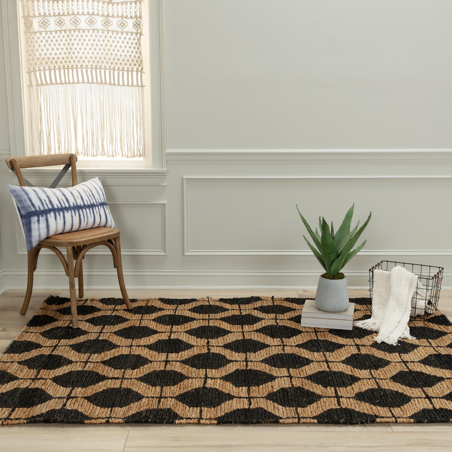 Bengal BNL940 Charcoal Hand-Woven Rug - Rizzy