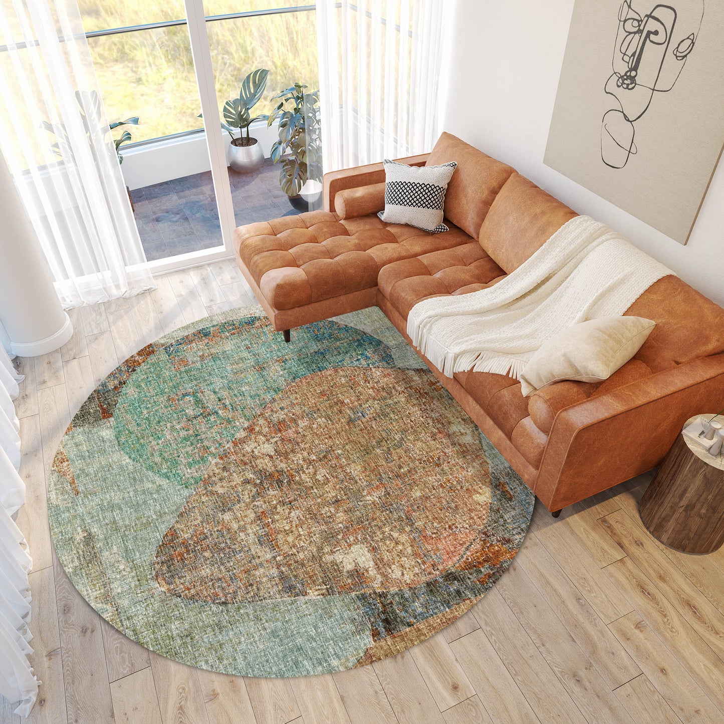 Machine Made Boca BO11 Teal - Dalyn Rugs