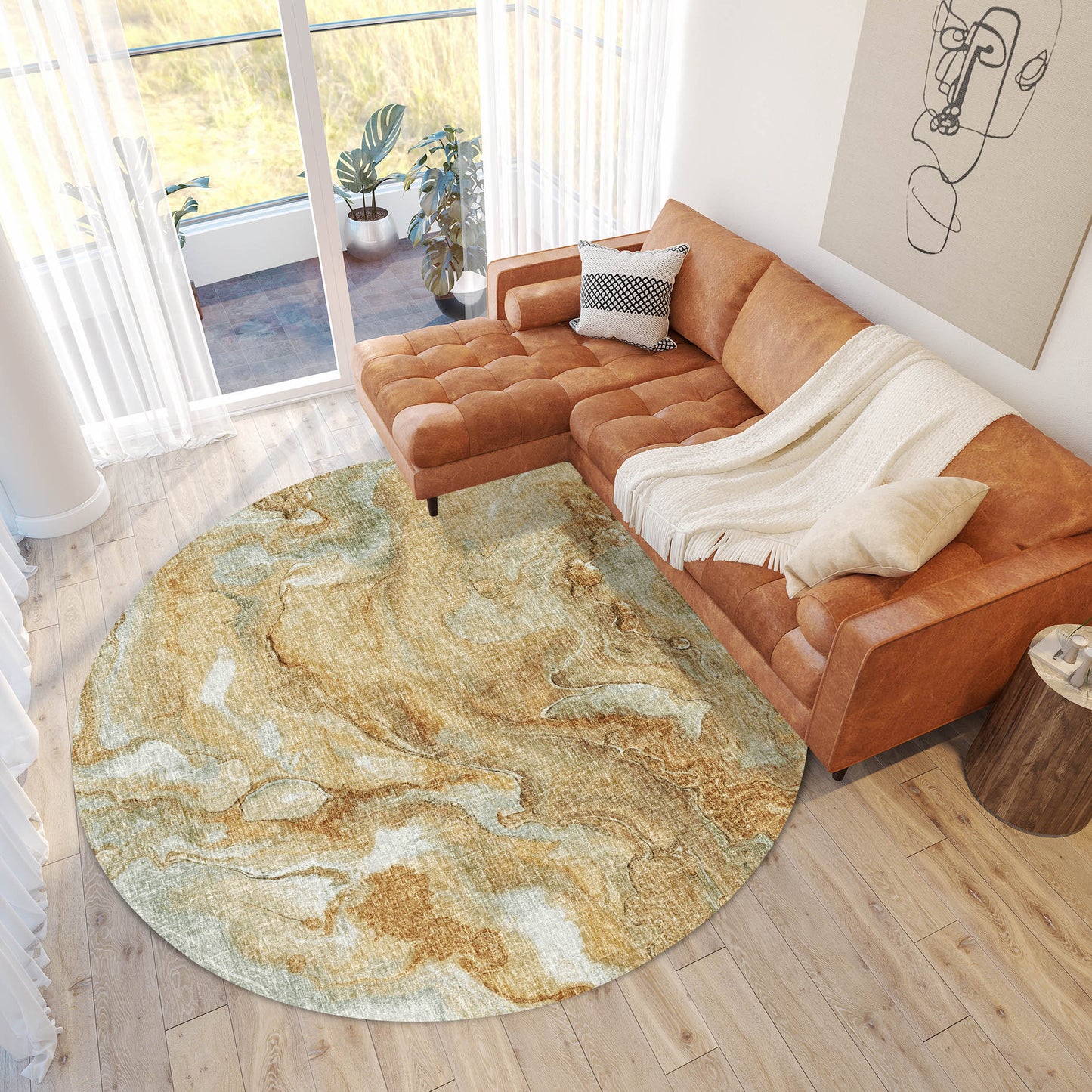 Machine Made Boca BO14 Copper - Dalyn Rugs