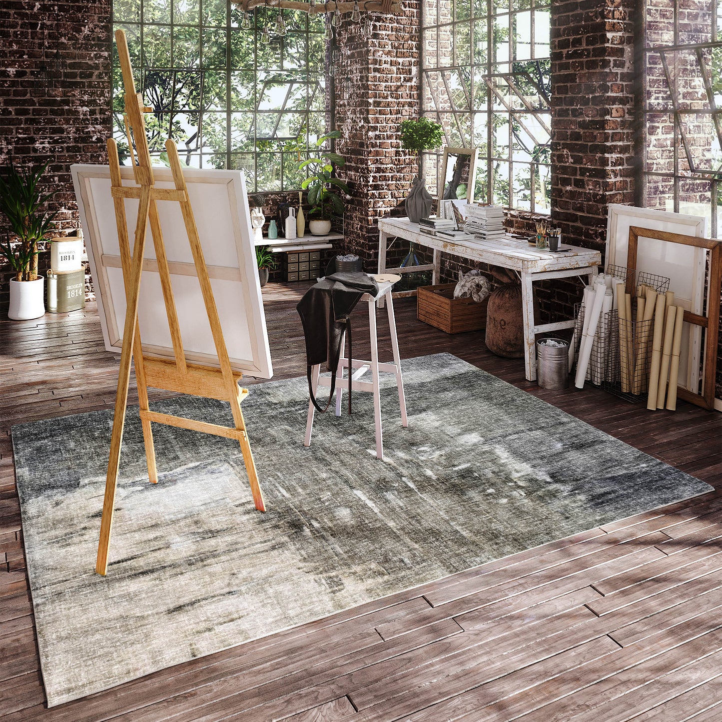 Machine Made Boca BO2 Gray - Dalyn Rugs