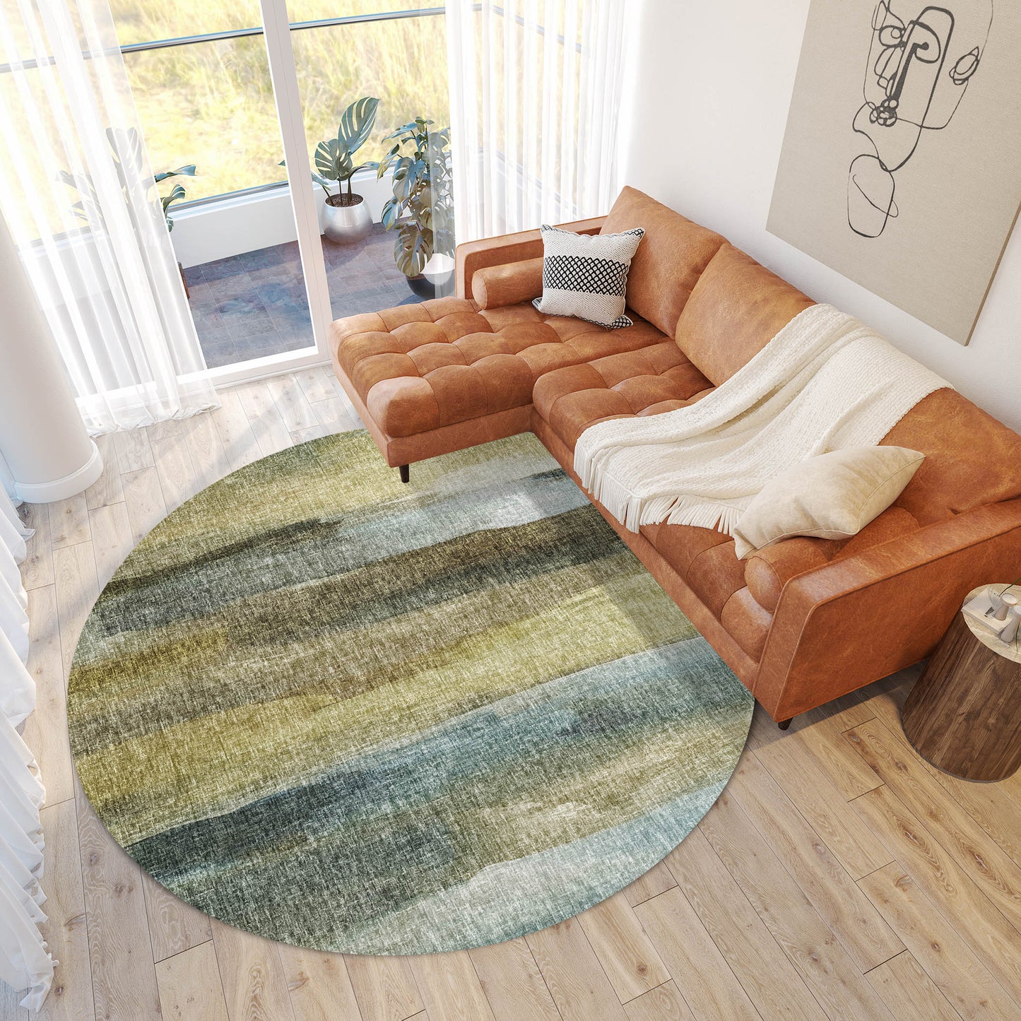 Machine Made Boca BO4 Khaki - Dalyn Rugs