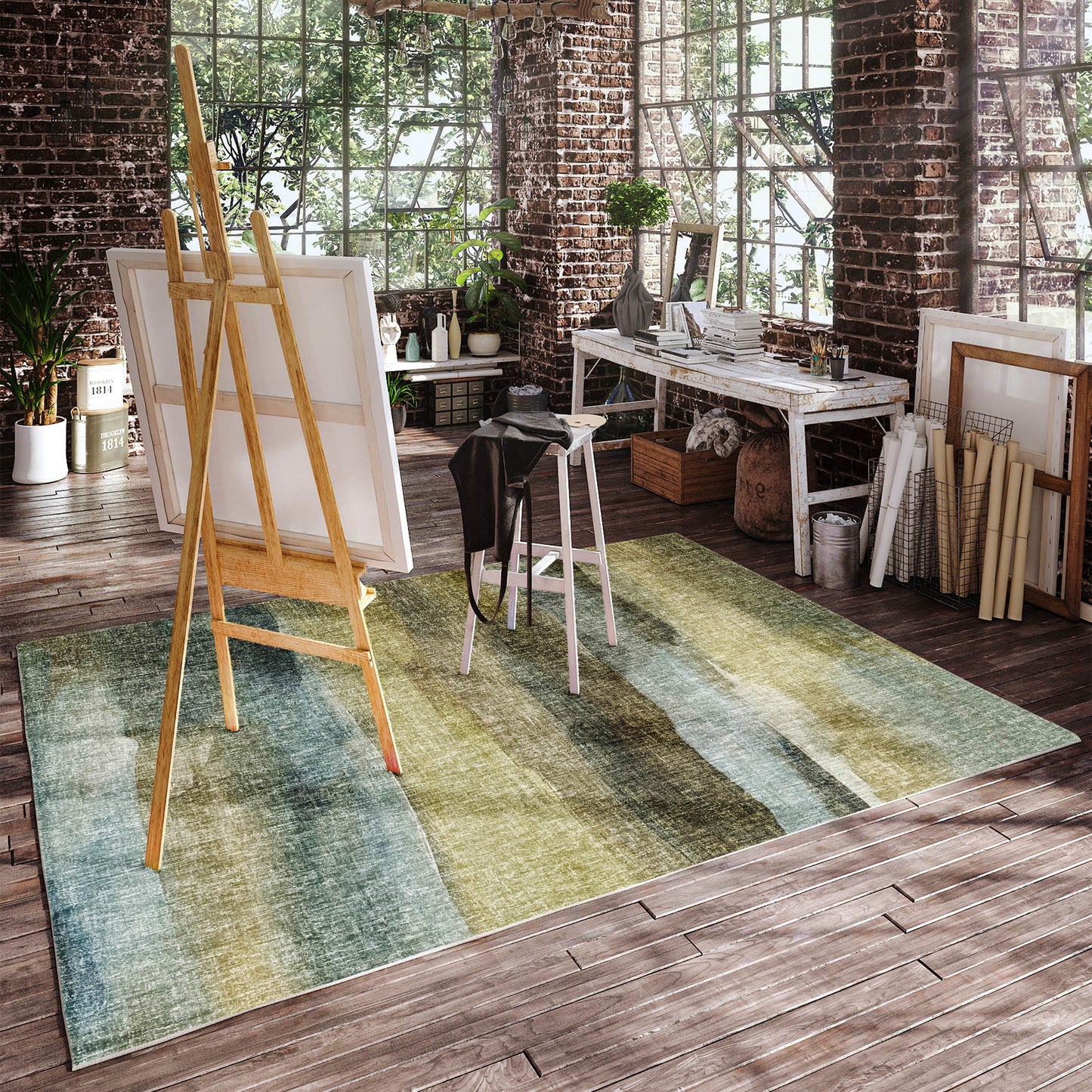 Machine Made Boca BO4 Khaki - Dalyn Rugs