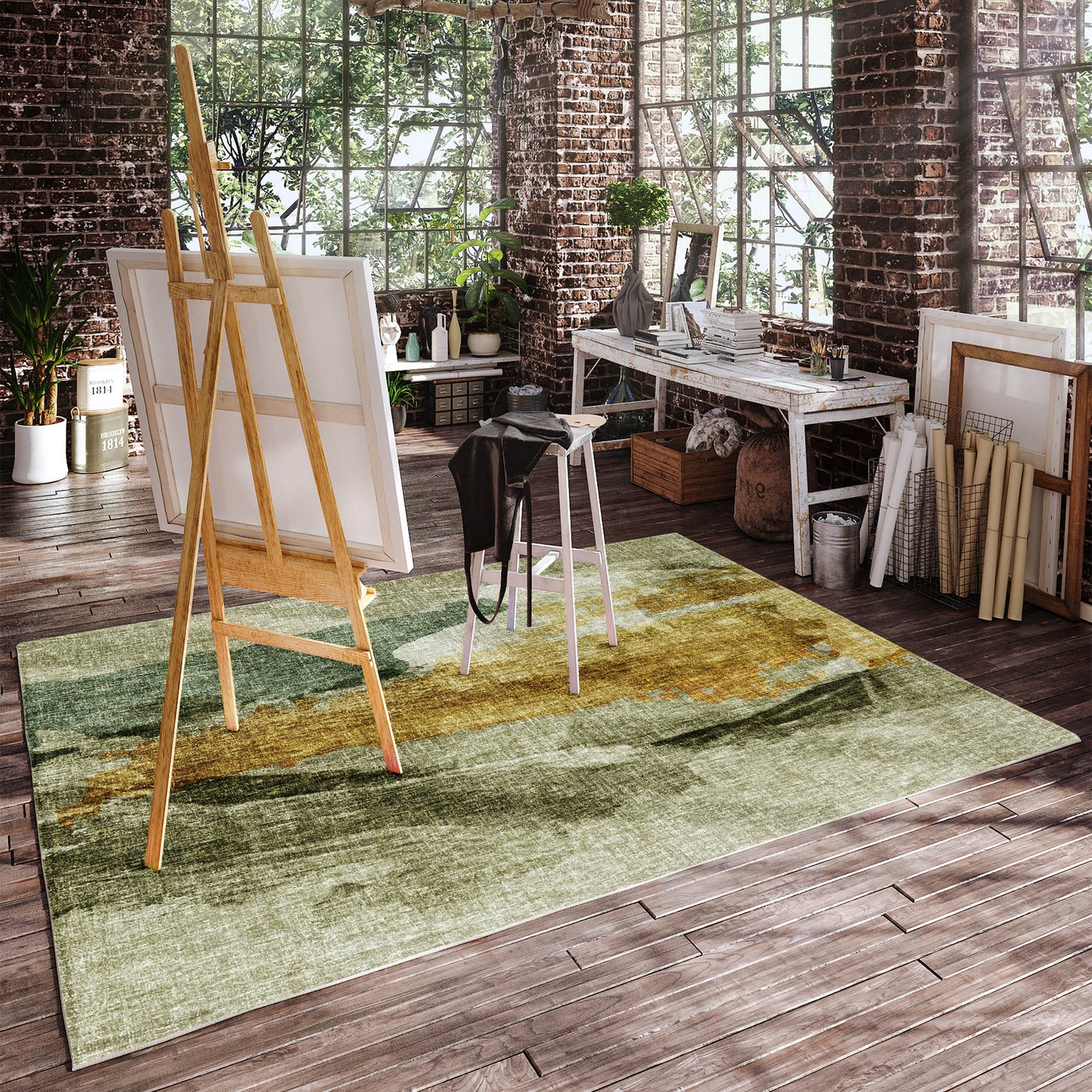 Machine Made Boca BO6 Aloe - Dalyn Rugs