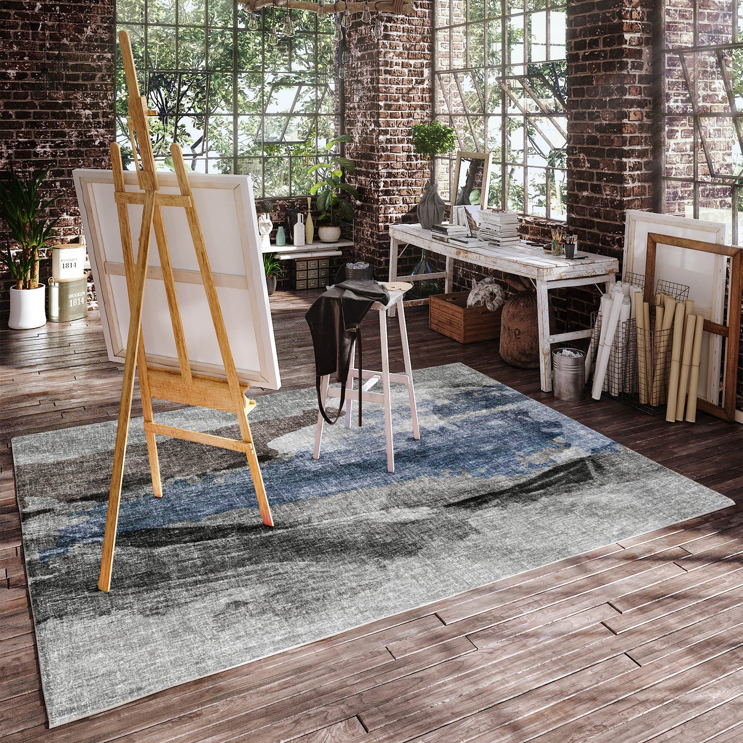 Machine Made Boca BO6 Pewter - Dalyn Rugs