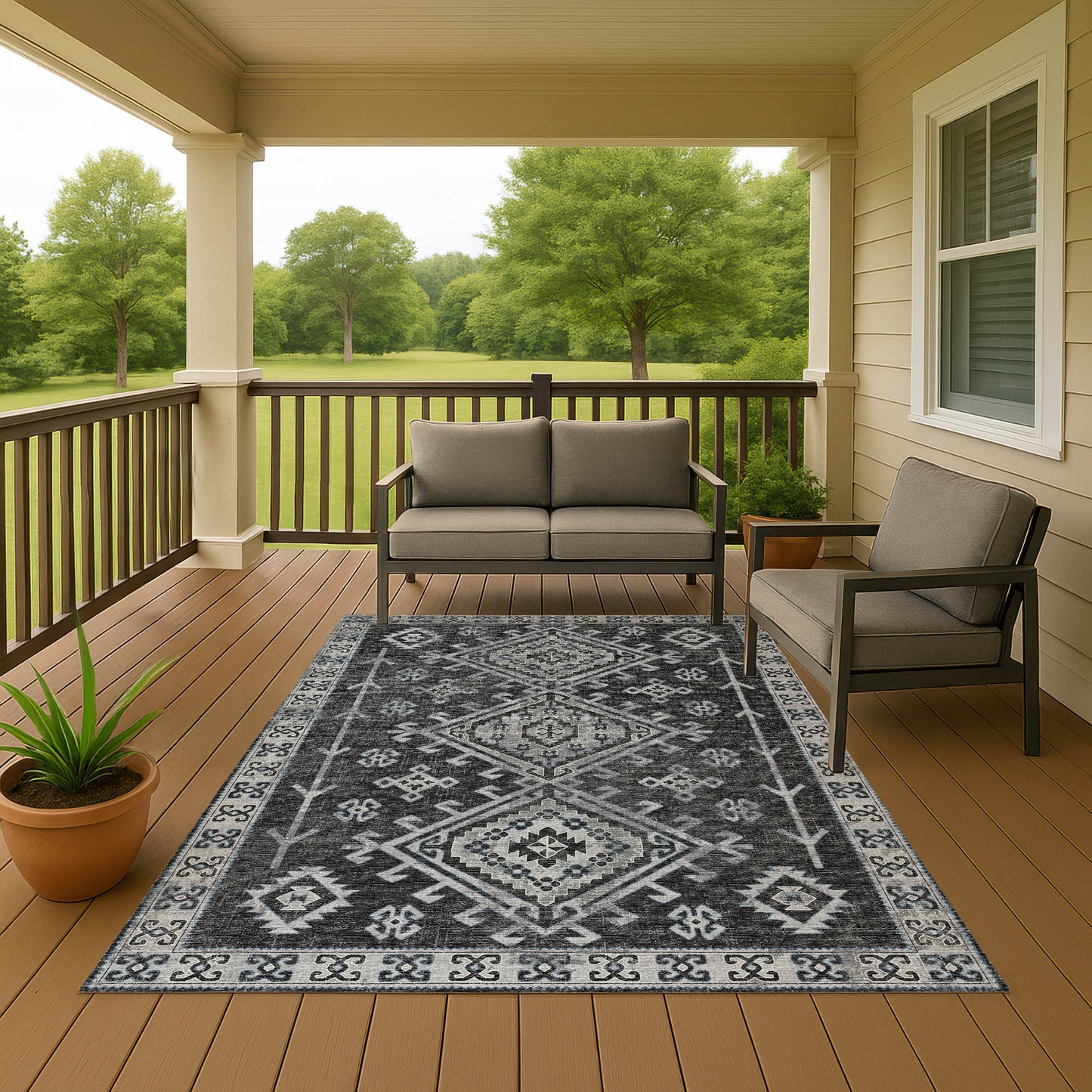 Machine Made Brisbane BR2 Midnight - Dalyn Rugs