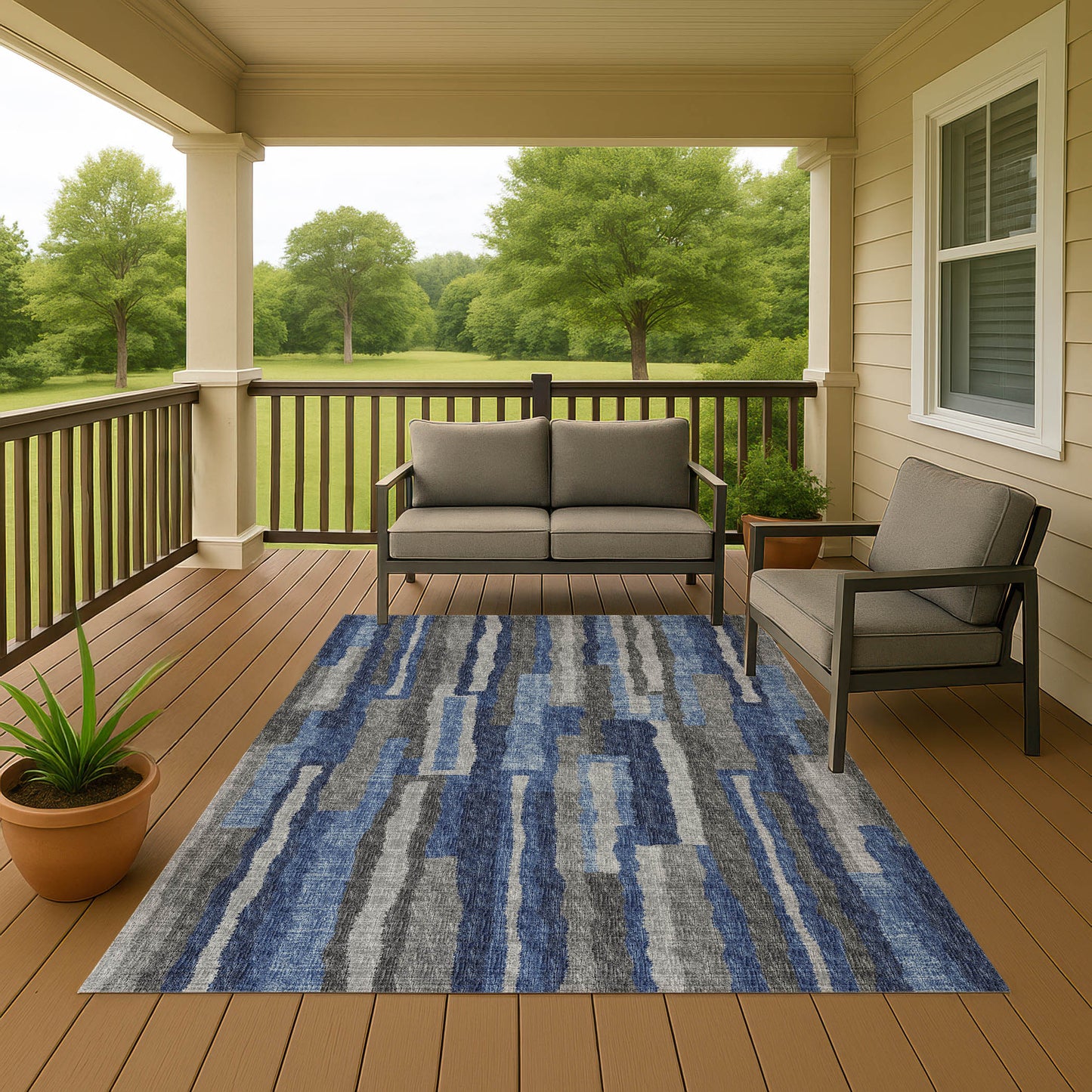 Machine Made Brisbane BR7 Navy - Dalyn Rugs