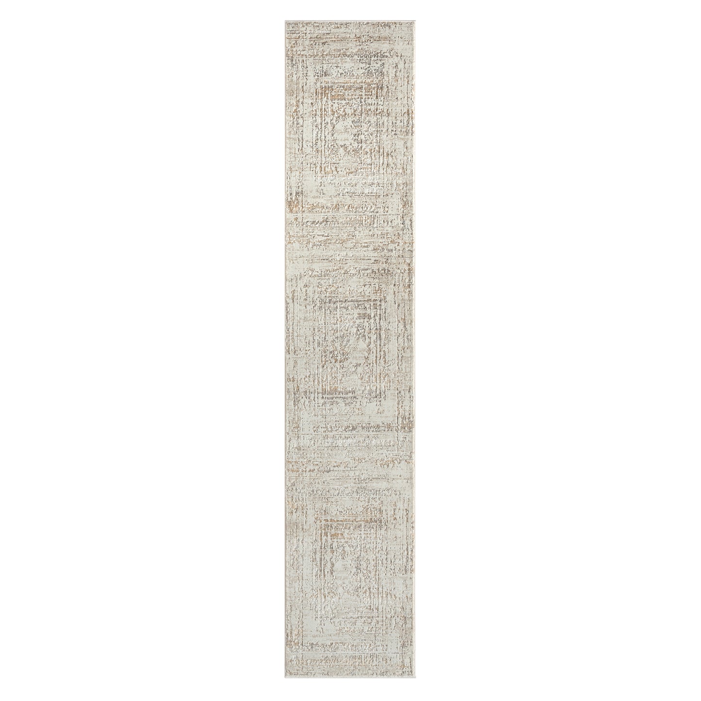 Brisbane-82284 Transitional Power-Loomed Beige/Gray Cotton Indoor Area Rug - LR Home