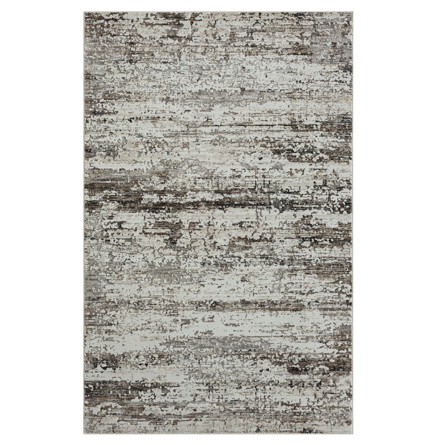 Brisbane-82286 Transitional Power-Loomed Dark Gray Cotton Indoor Area Rug - LR Home