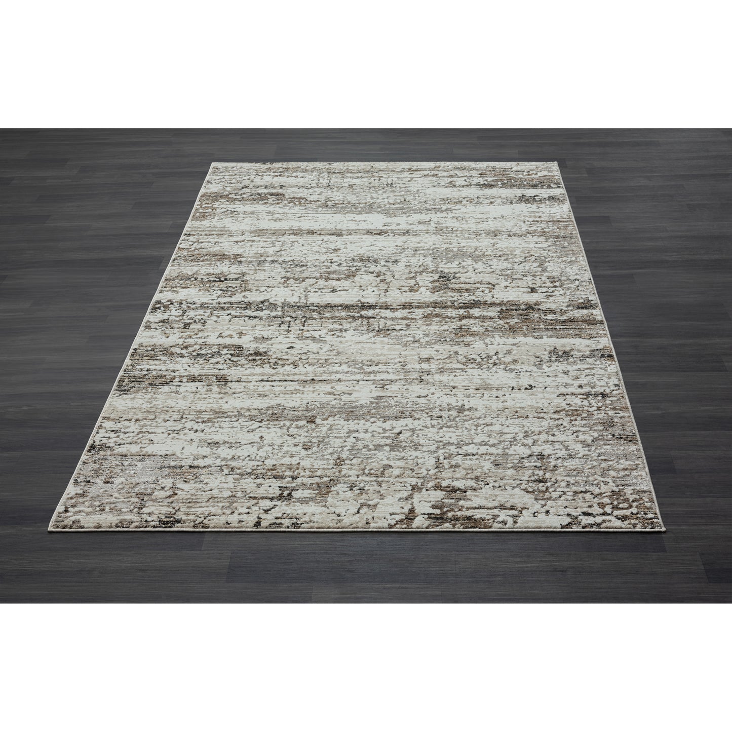 Brisbane-82286 Transitional Power-Loomed Dark Gray Cotton Indoor Area Rug - LR Home