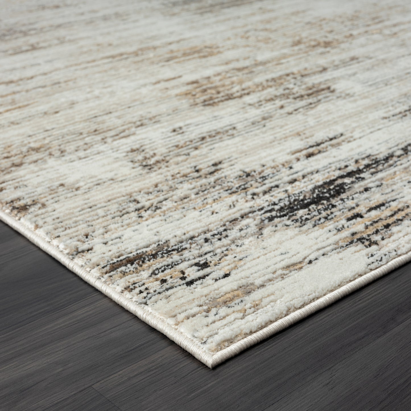 Brisbane-82288 Transitional Power-Loomed Gray/Multi Cotton Indoor Area Rug - LR Home