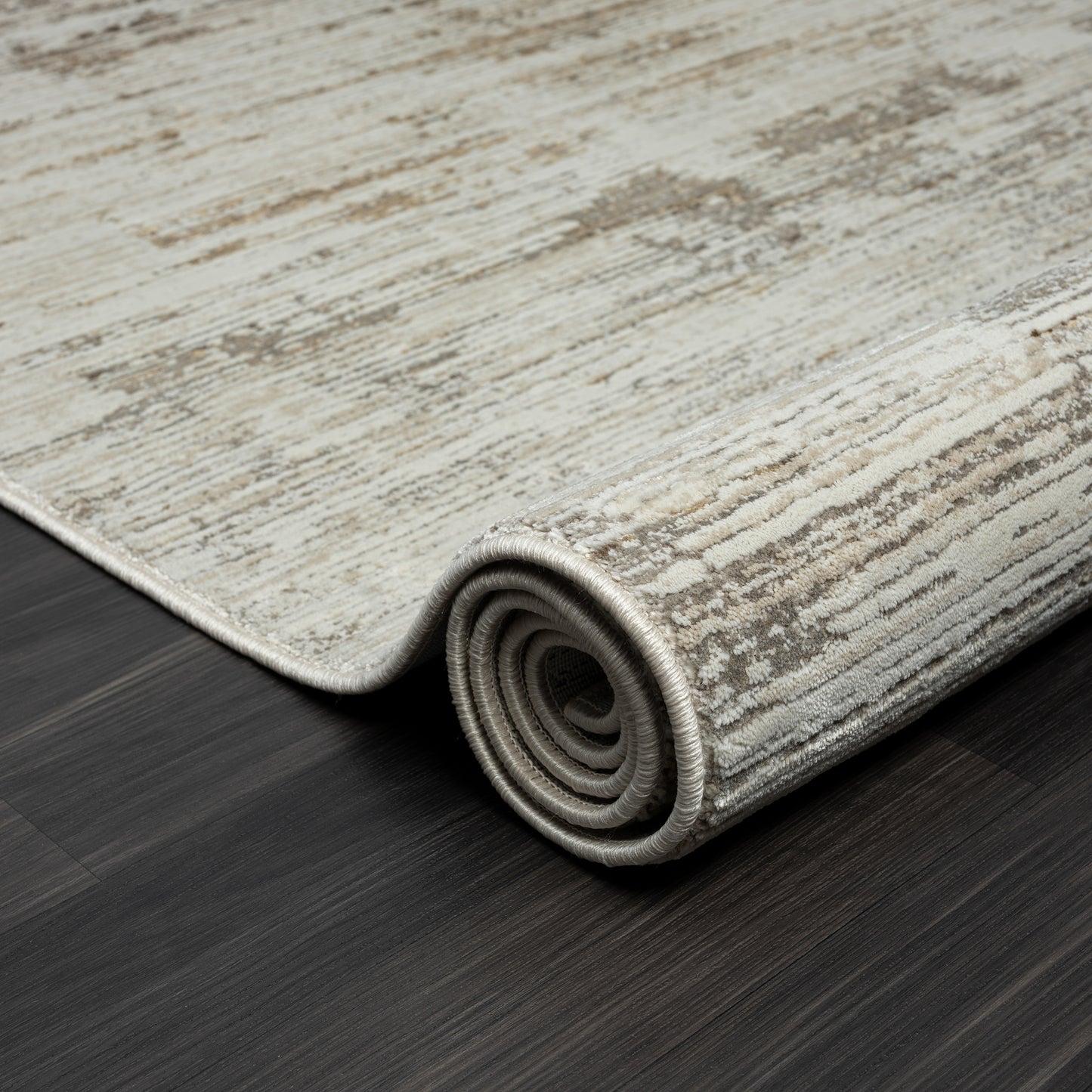 Brisbane-82288 Transitional Power-Loomed Gray/Multi Cotton Indoor Area Rug - LR Home