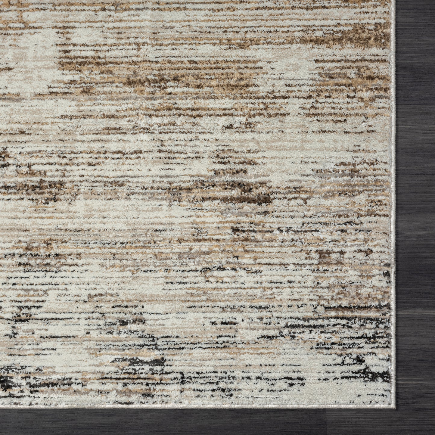 Brisbane-82288 Transitional Power-Loomed Gray/Multi Cotton Indoor Area Rug - LR Home