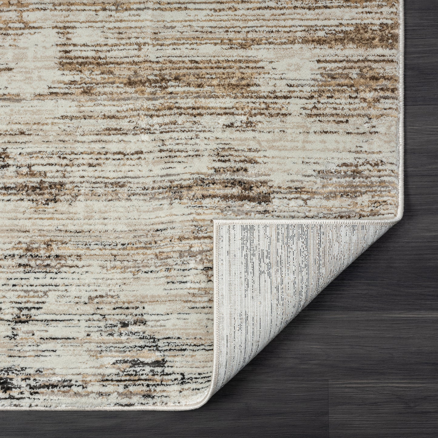 Brisbane-82288 Transitional Power-Loomed Gray/Multi Cotton Indoor Area Rug - LR Home