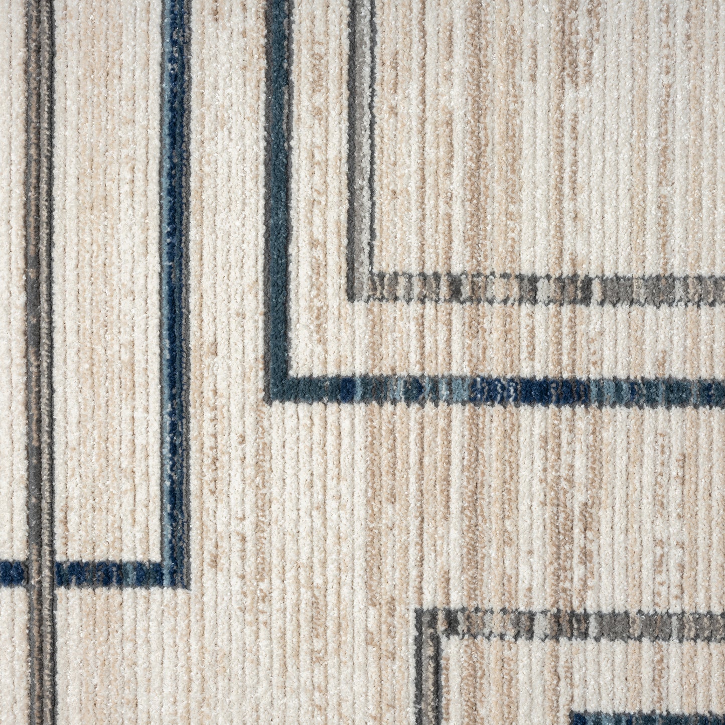 Bristol-82135 Contemporary Power-Loomed Blue/Gray Jute Indoor Area Rug - LR Home