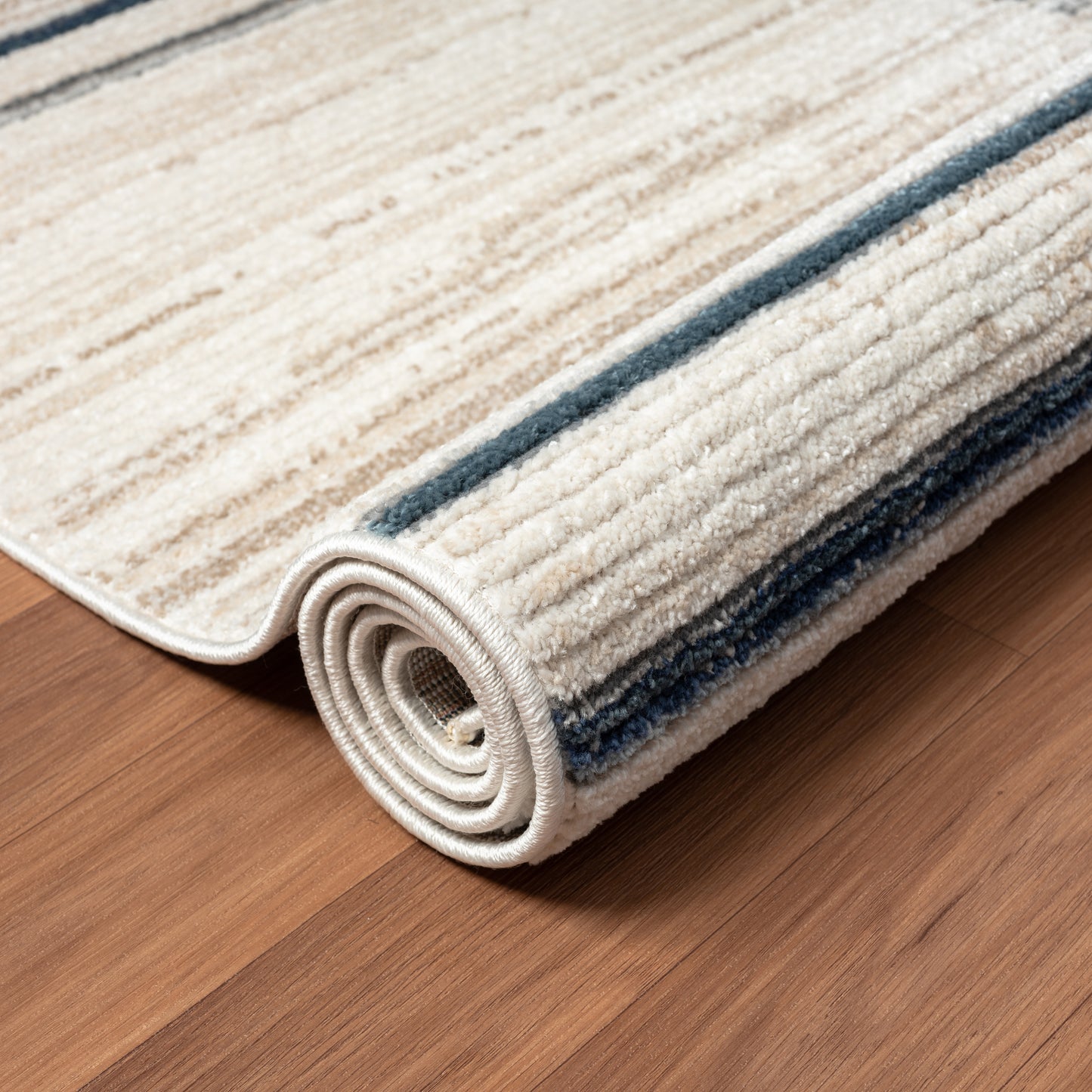 BRIST-82135 Modern/Contemporary Machine Made Blue/Gray Polyester Blend Indoor Area Rugs - LR Home