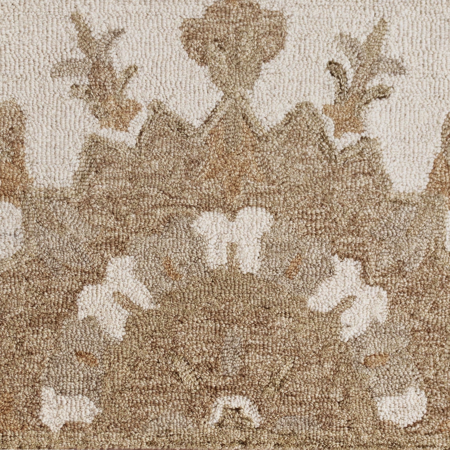 BROSE-21706 Transitional/Casual Hand-Woven Beige Natural Wool Indoor Area Rugs - LR Home