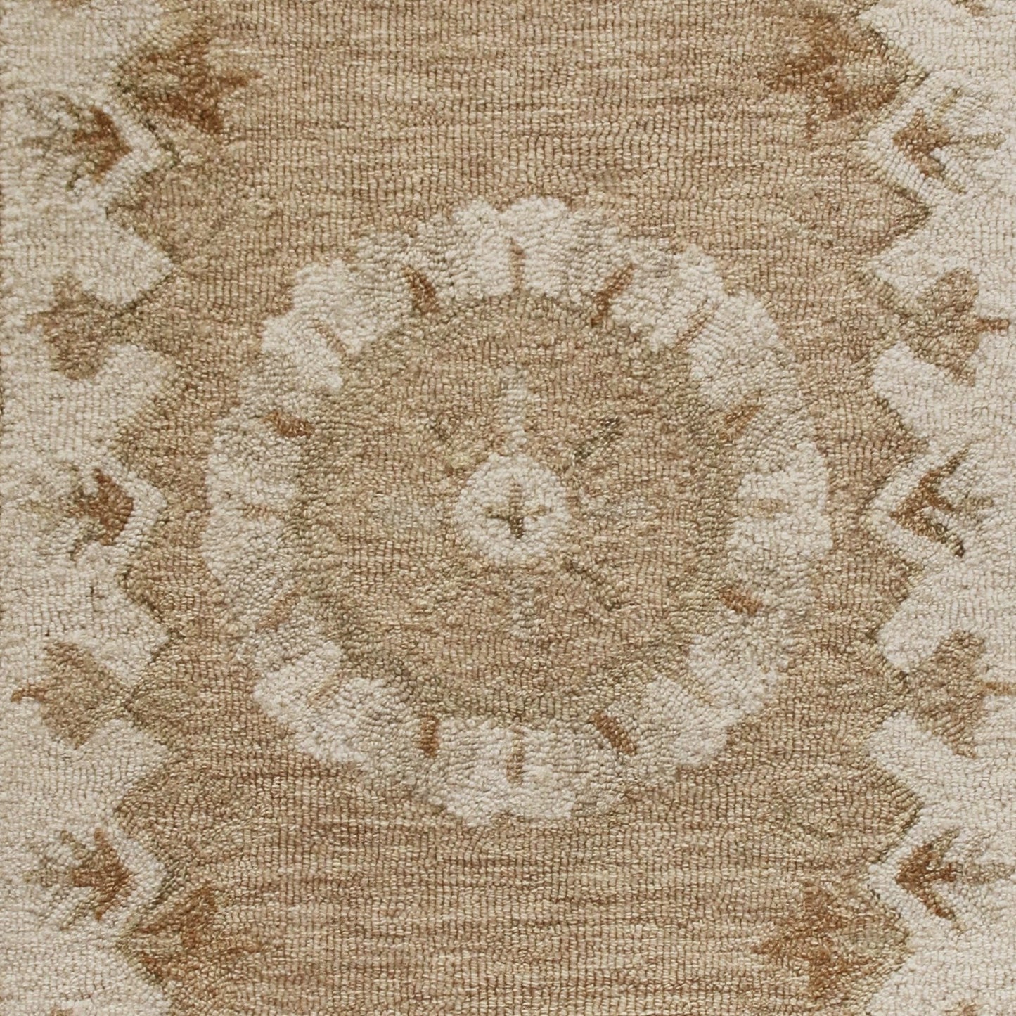 BROSE-21706 Transitional/Casual Hand-Woven Beige Natural Wool Indoor Area Rugs - LR Home