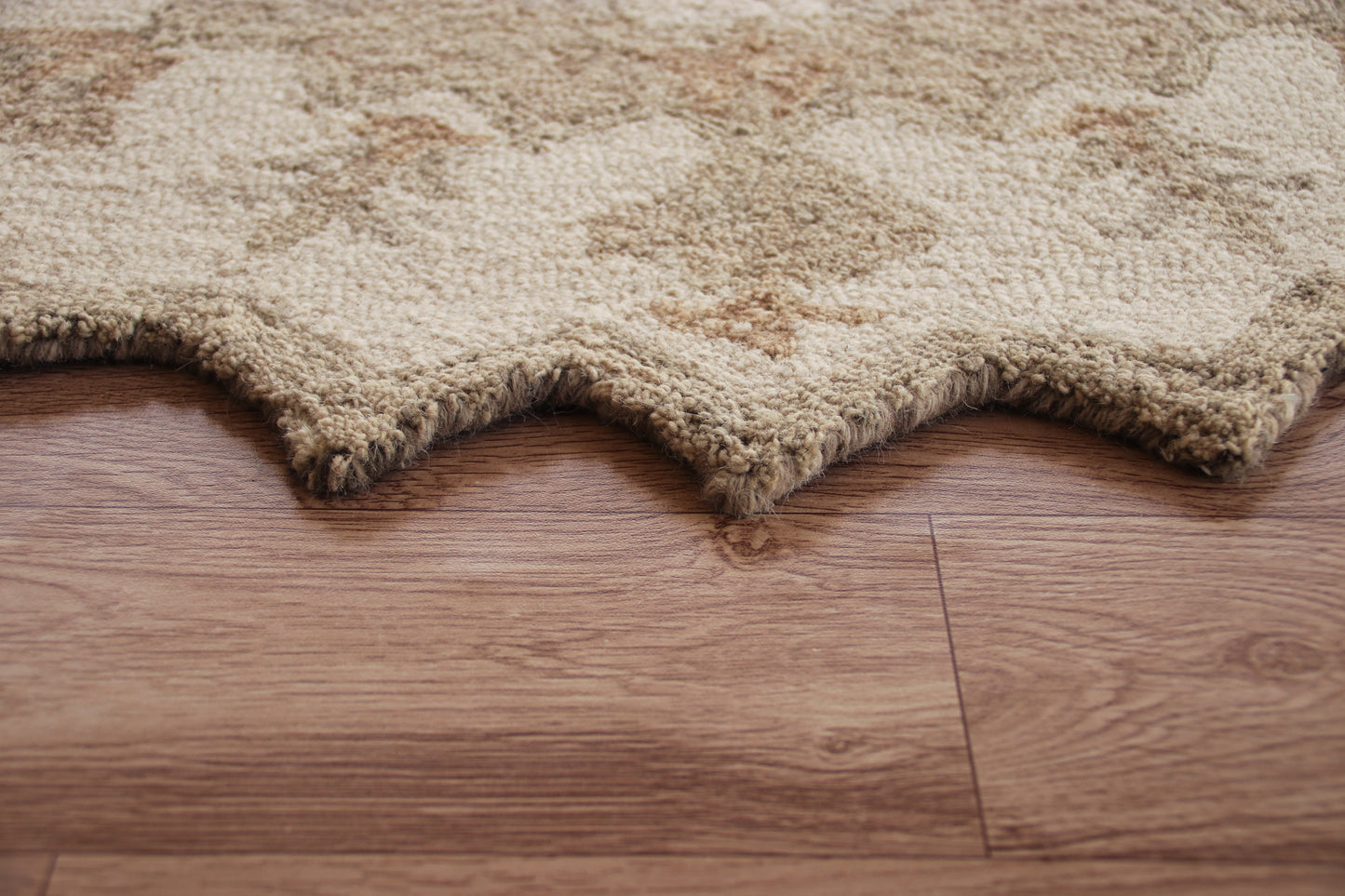 BROSE-21706 Transitional/Casual Hand-Woven Beige Natural Wool Indoor Area Rugs - LR Home