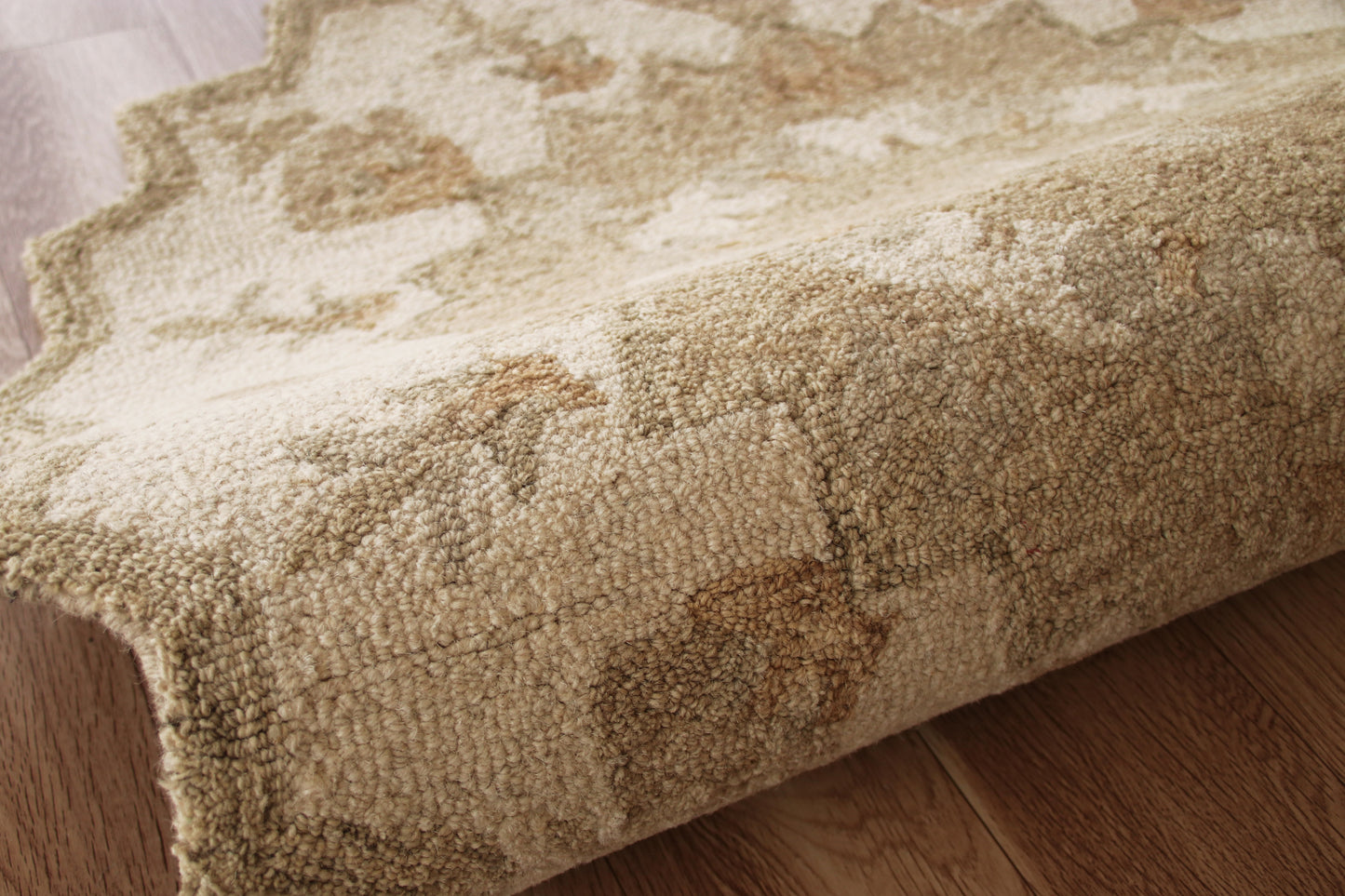 BROSE-21706 Transitional/Casual Hand-Woven Beige Natural Wool Indoor Area Rugs - LR Home
