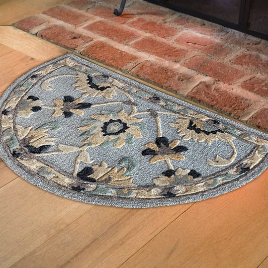Bella Rose-21710 Farmhouse Hand-Tufted Gray/Beige Cotton Indoor Area Rug - LR Home