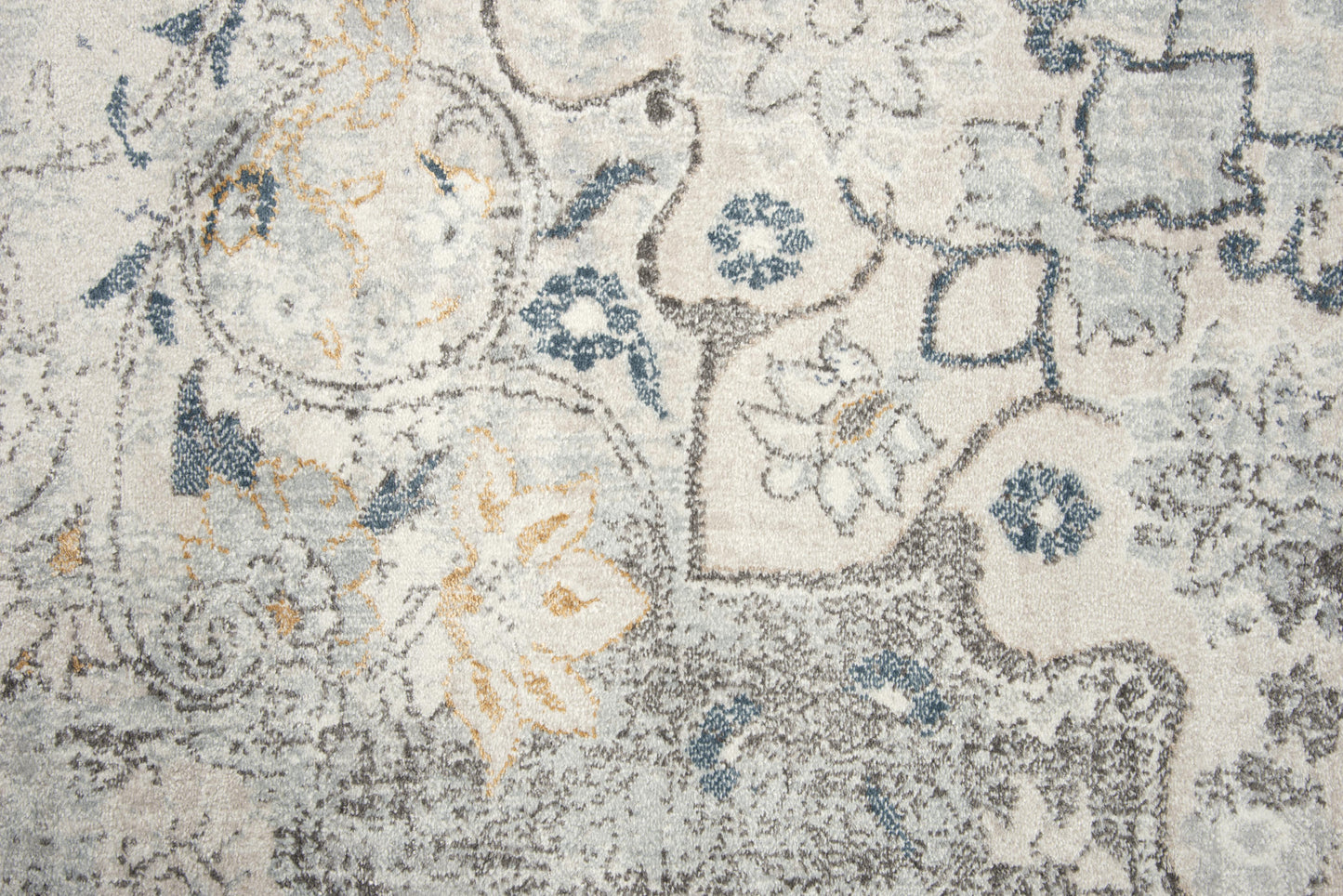 Bristol BRS101 Beige/Blue Machine-Made Rug - Rizzy