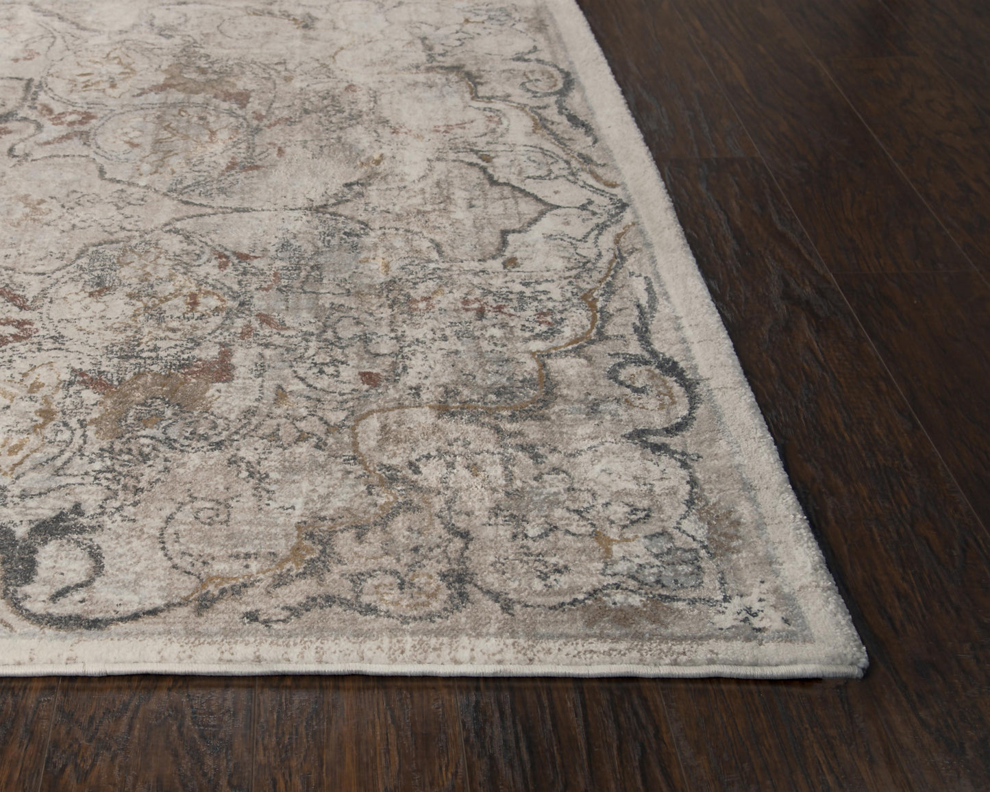 Bristol BRS102 Beige/Copper Machine-Made Rug - Rizzy