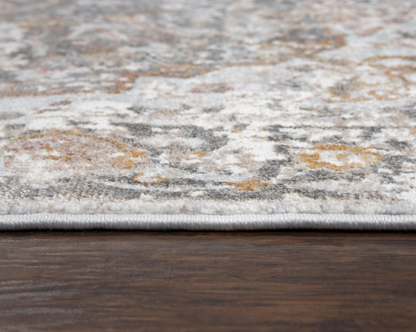 Bristol BRS103 Beige/Copper Machine-Made Rug - Rizzy